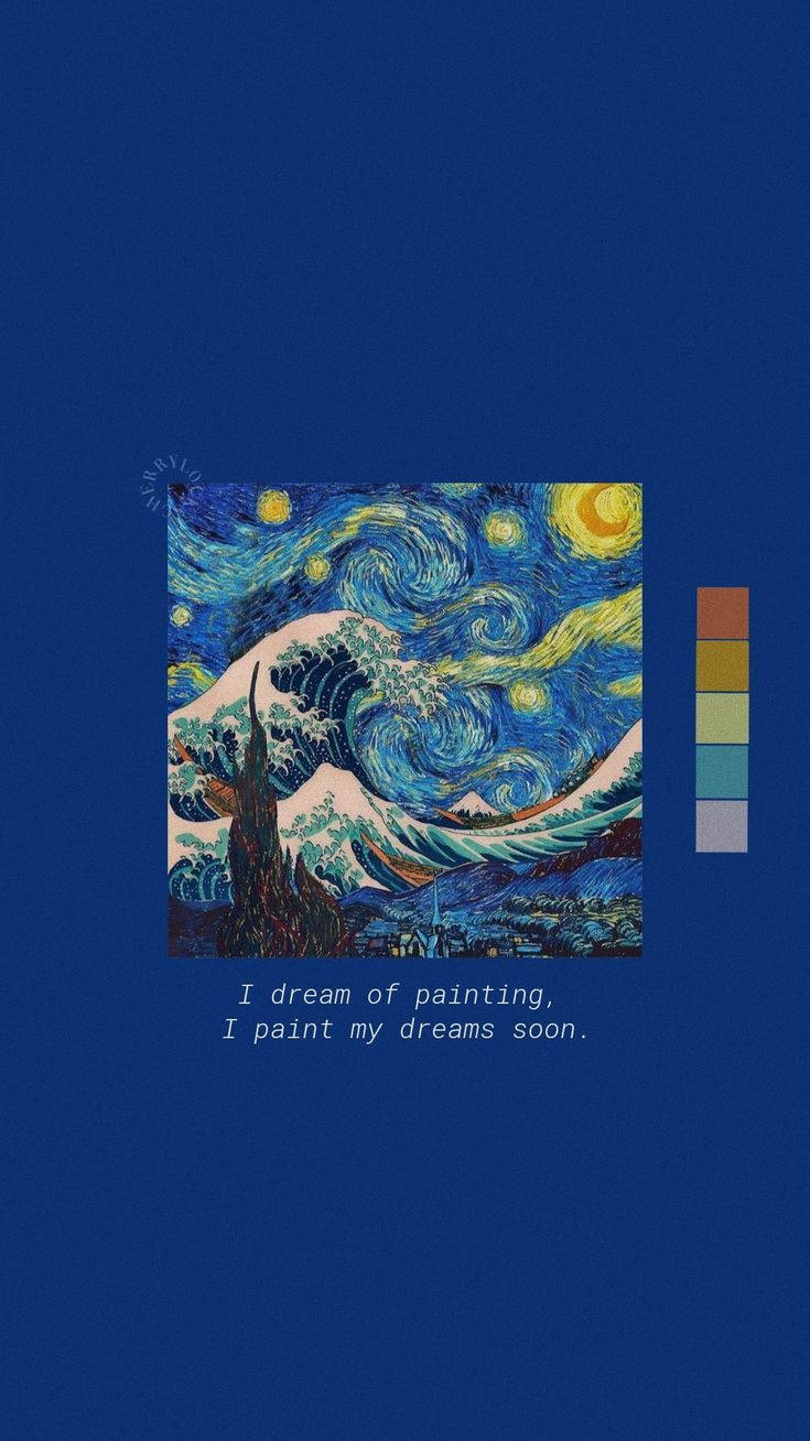 Download Vincent Van Gogh Hokusai Aesthetic Wallpaper