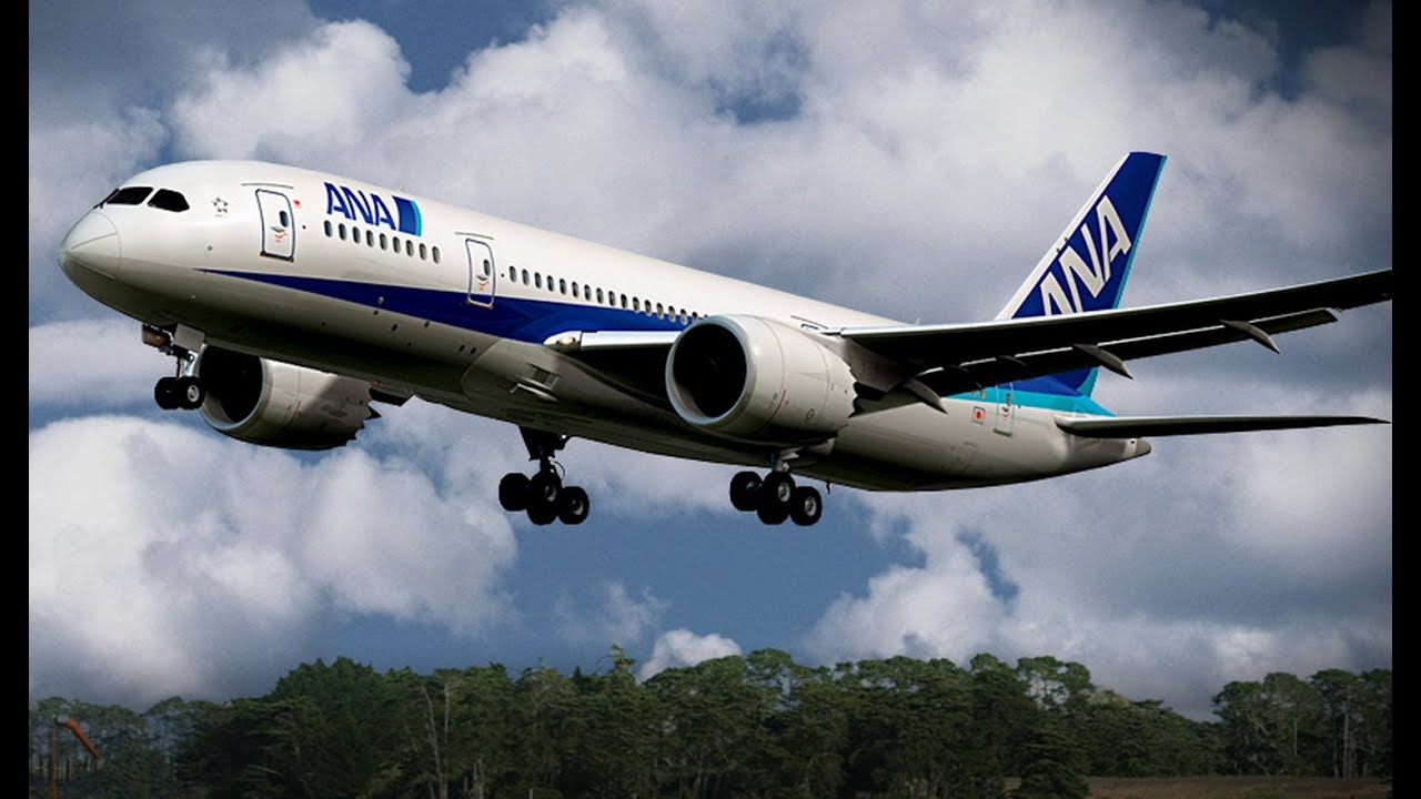 Boeing 787 Dreamliner Nippon Airways (ANA) First Revenue Flight From Tokyo To Hong Kong