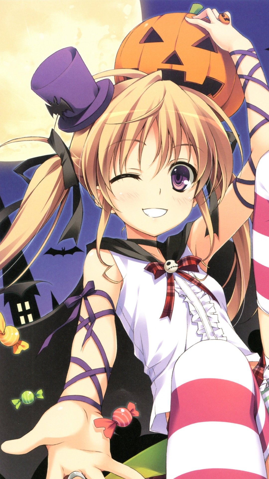Anime Halloween 2013.Samsung Galaxy S4 wallpaper.1080×1920