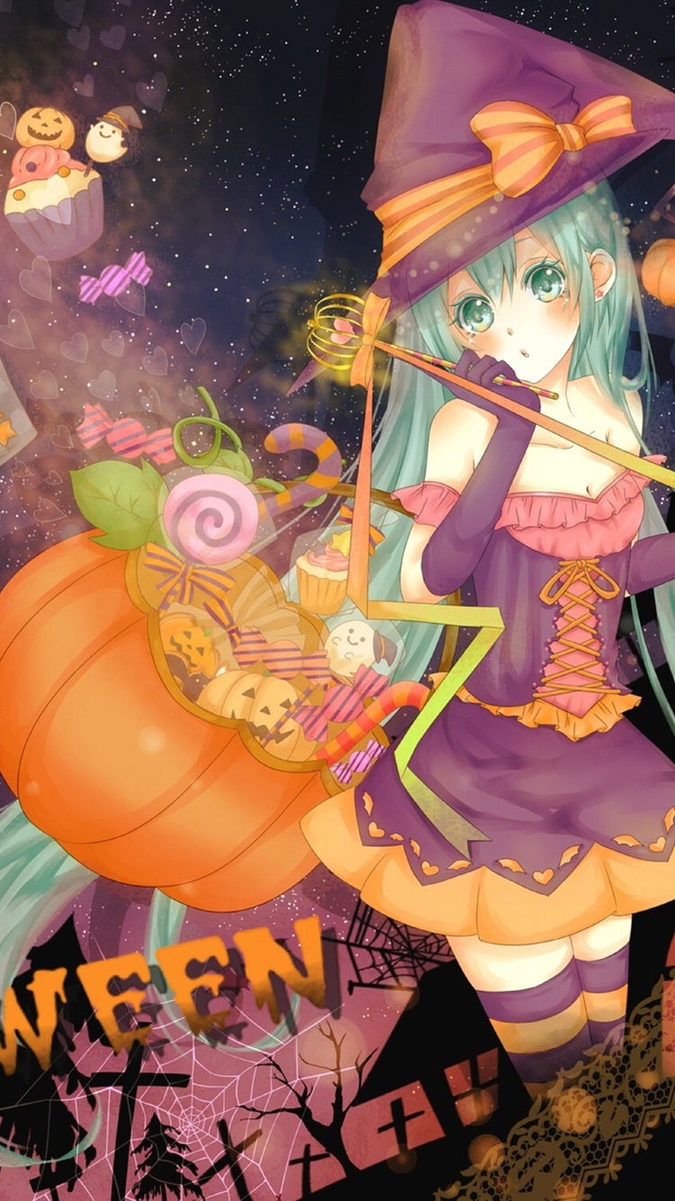 Wallpaper Halloween anime girl 1920x1440 HD Picture, Image