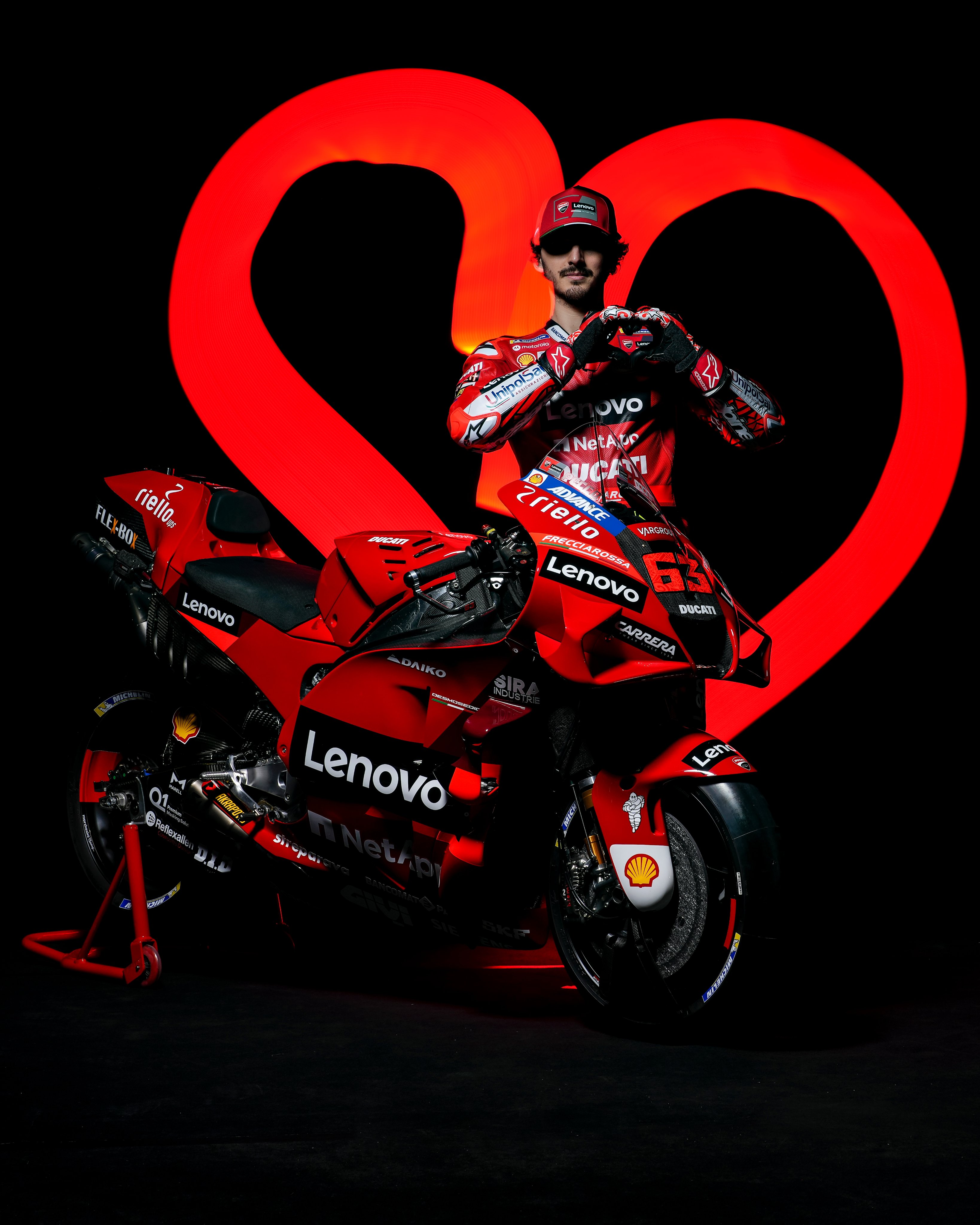 Ducati Corse love you, #DesmosediciGP! We love you, We love you, fans! Happy #ValentinesDay