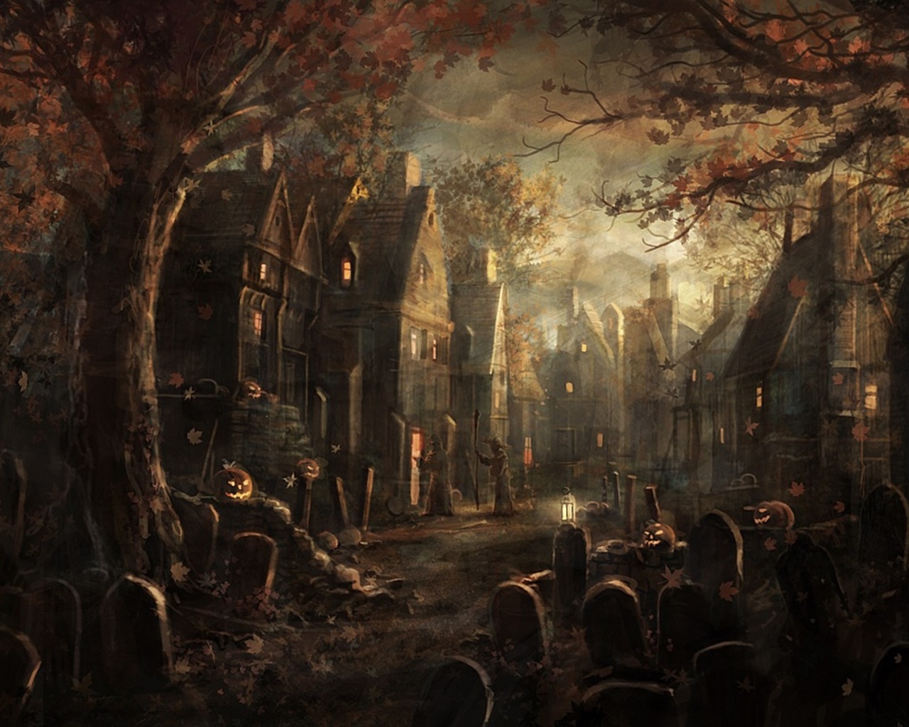 Halloween Scenery desktop PC and Mac wallpaper