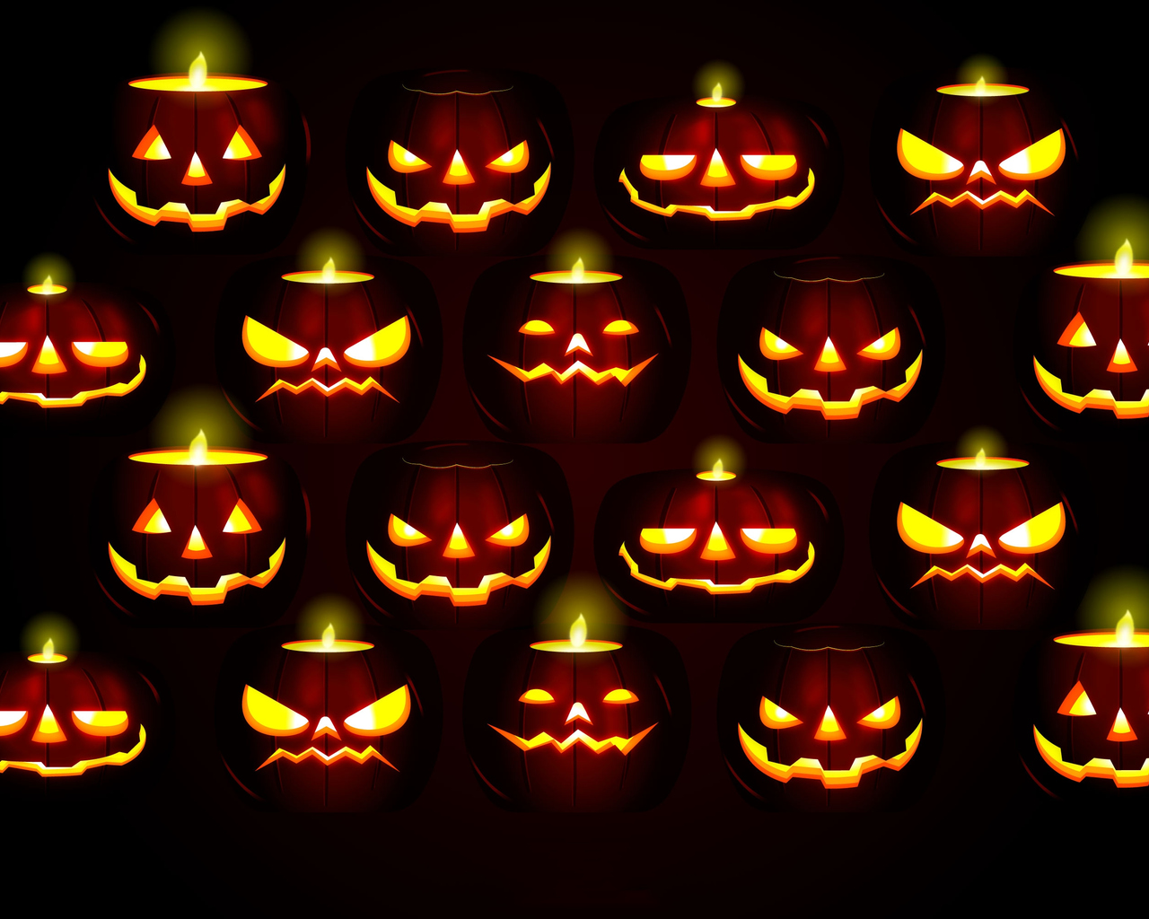 Download Halloween, Pumpkin Wallpaper in 1280x1024 Resolution