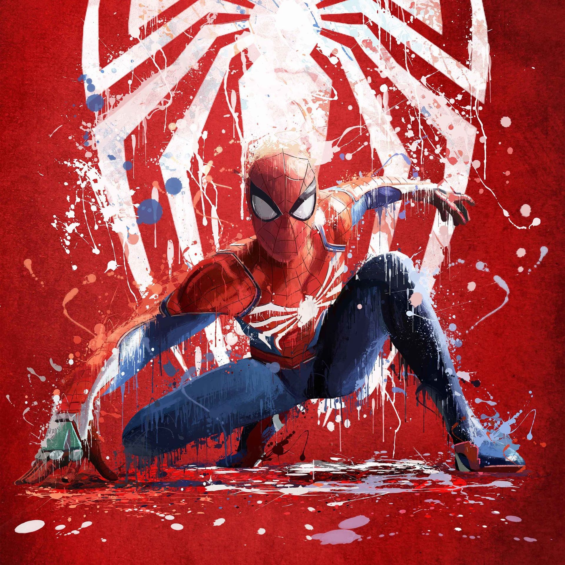 Spider Man #Artwork #PS4 #Red #HD P #wallpaper #hdwallpaper #desktop. Marvel Spiderman Art, Spiderman Artwork, Spiderman Comic Art