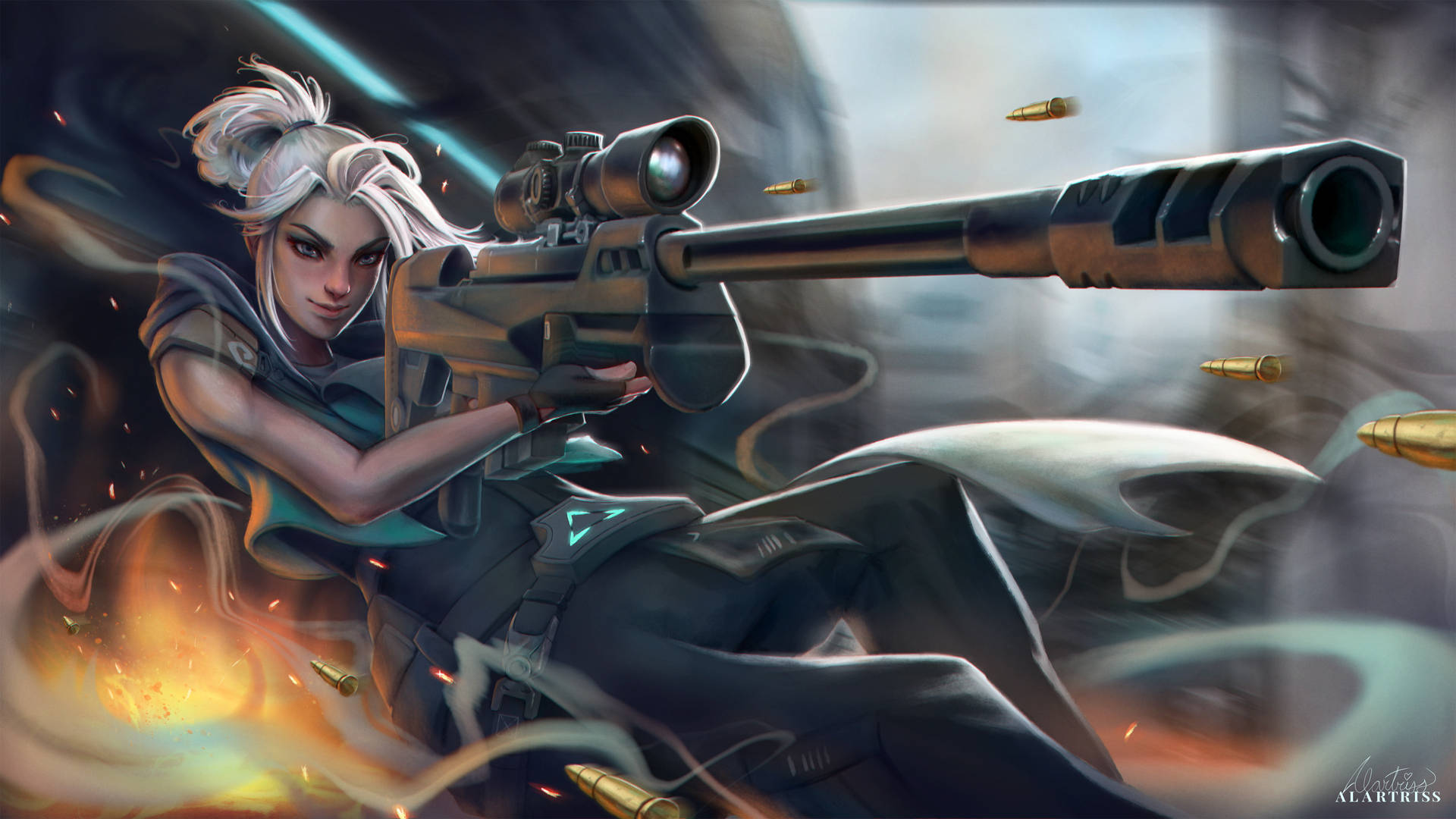 Download Valorant Jett Sniper Wallpaper