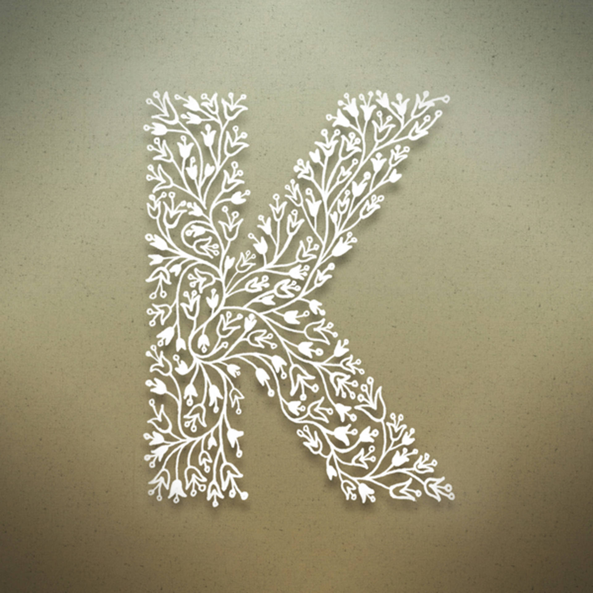 Download Fancy Letter K Wallpaper