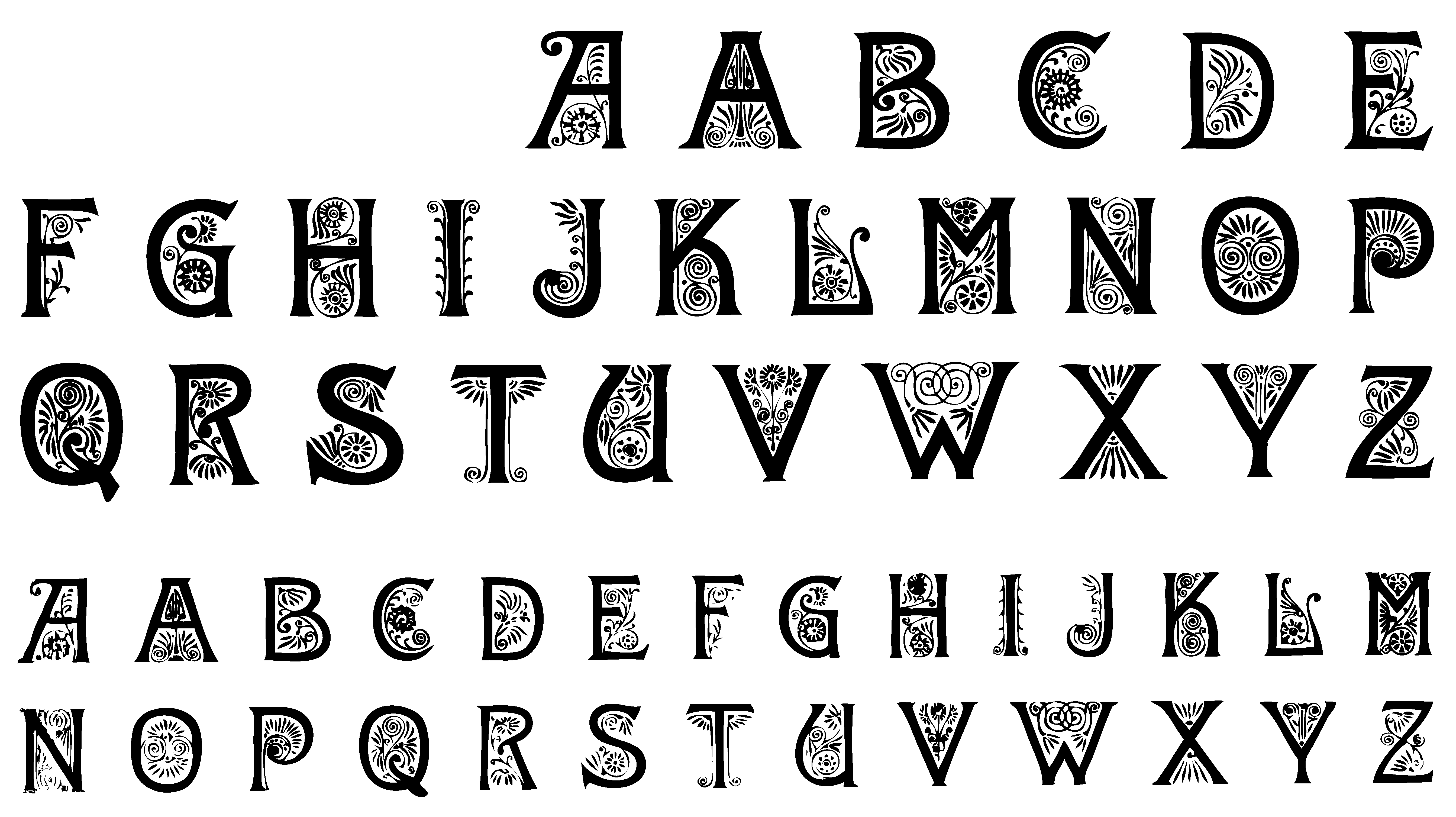 Free Fancy Alphabet Clipart, Download Free Fancy Alphabet Clipart png image, Free ClipArts on Clipart Library