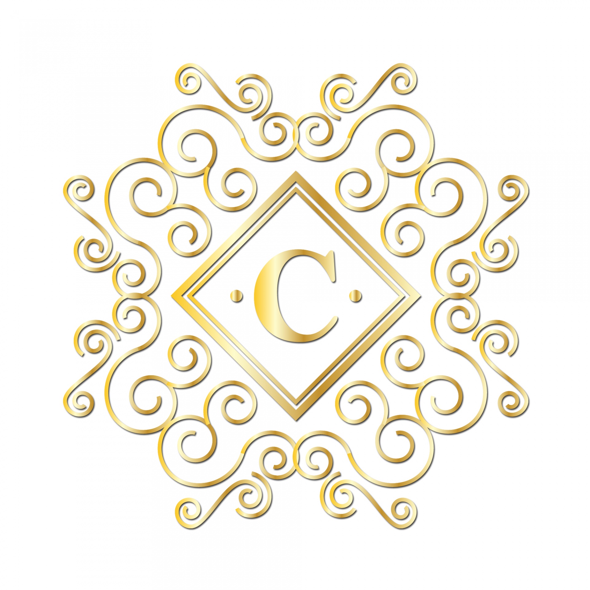 Download free photo of C, initial, letter, monogram, alphabet