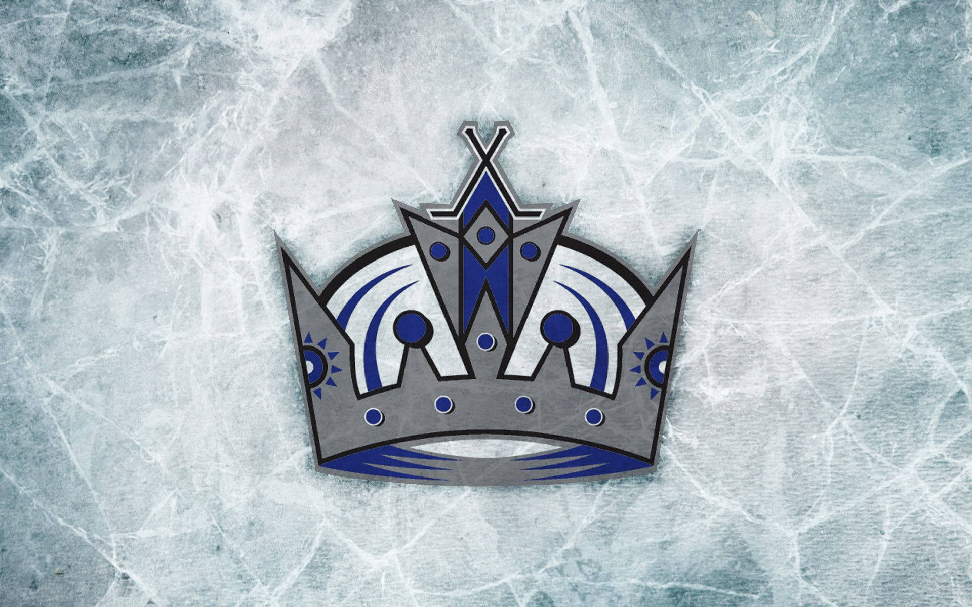 Download Los Angeles Kings Silver Blue Crown Wallpaper