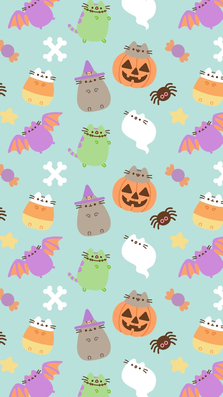 Background. Halloween wallpaper background, Halloween wallpaper iphone, Pusheen cute
