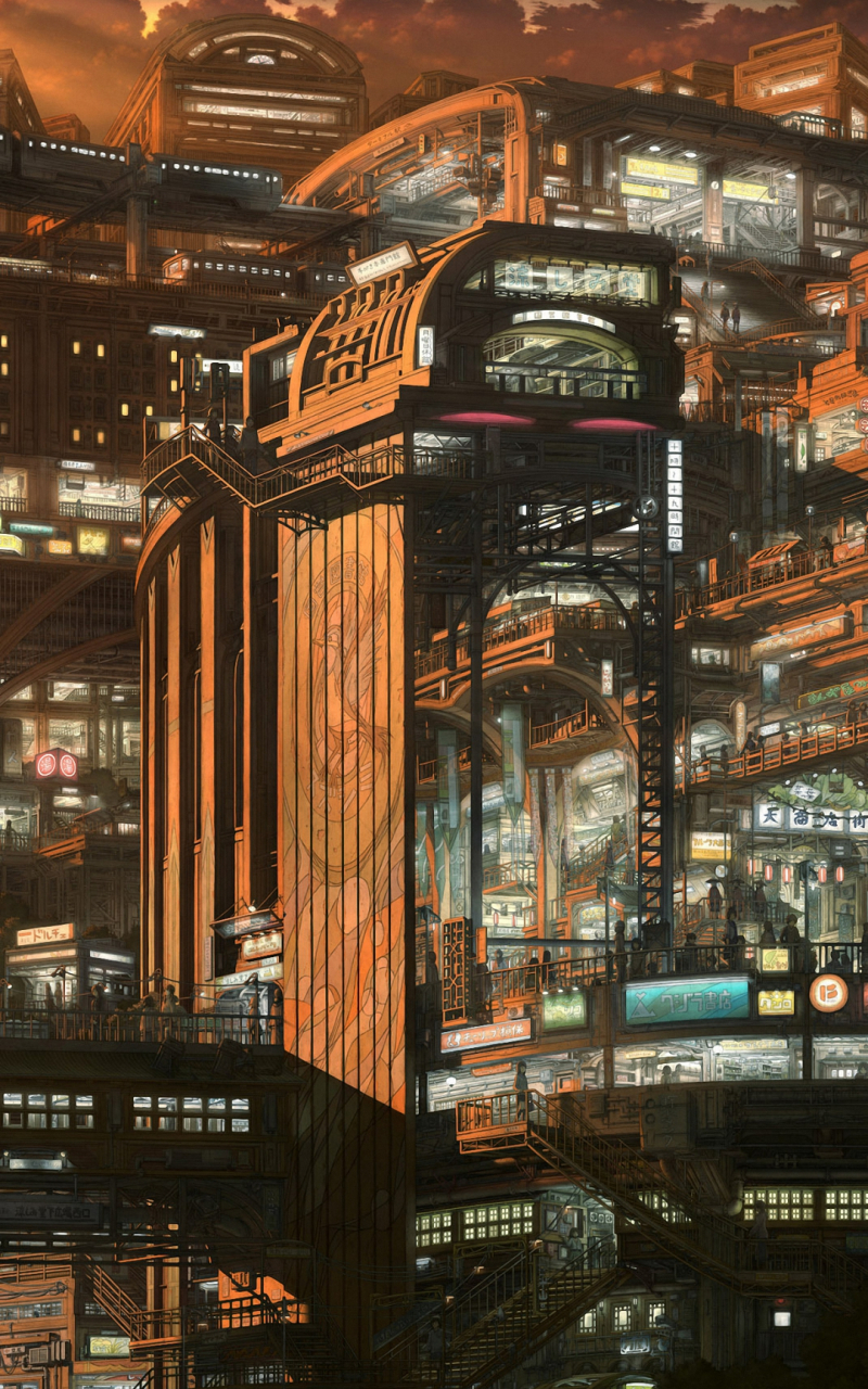 Anime City Wallpaper