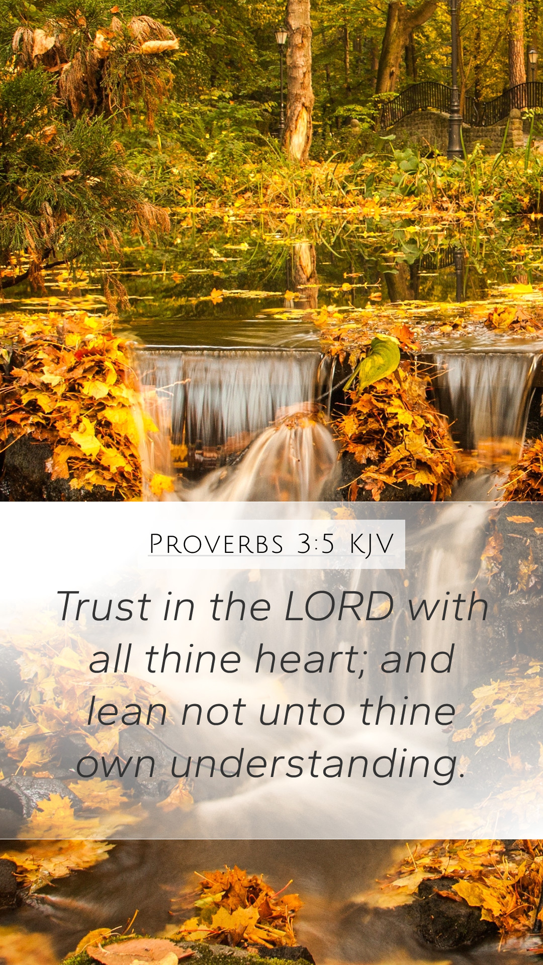 Proverbs 3:5 KJV Mobile Phone Wallpaper