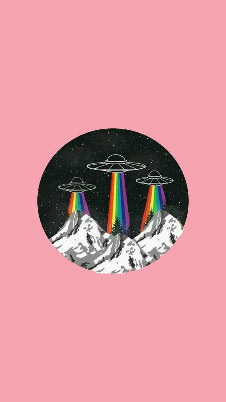 Cute UFO Wallpaper