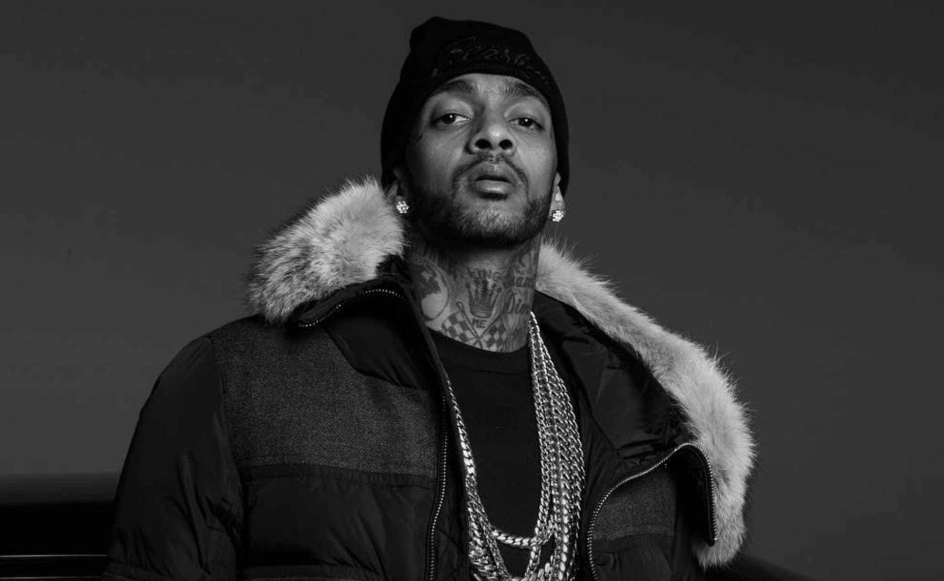Download Serious Nipsey Hussle Wallpaper