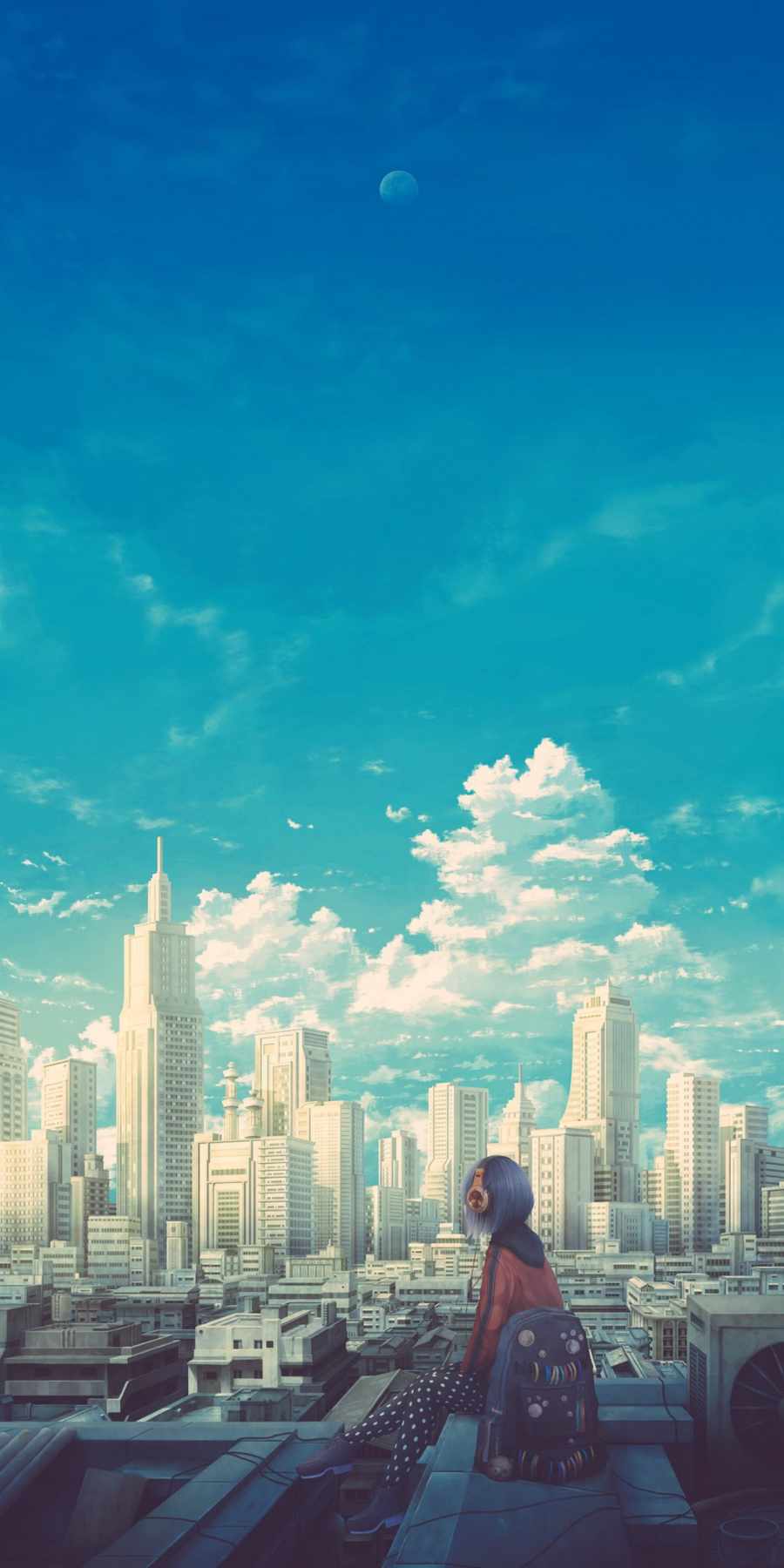 Cloudy Sky Anime 4K IPhone Wallpaper Wallpaper, iPhone Wallpaper