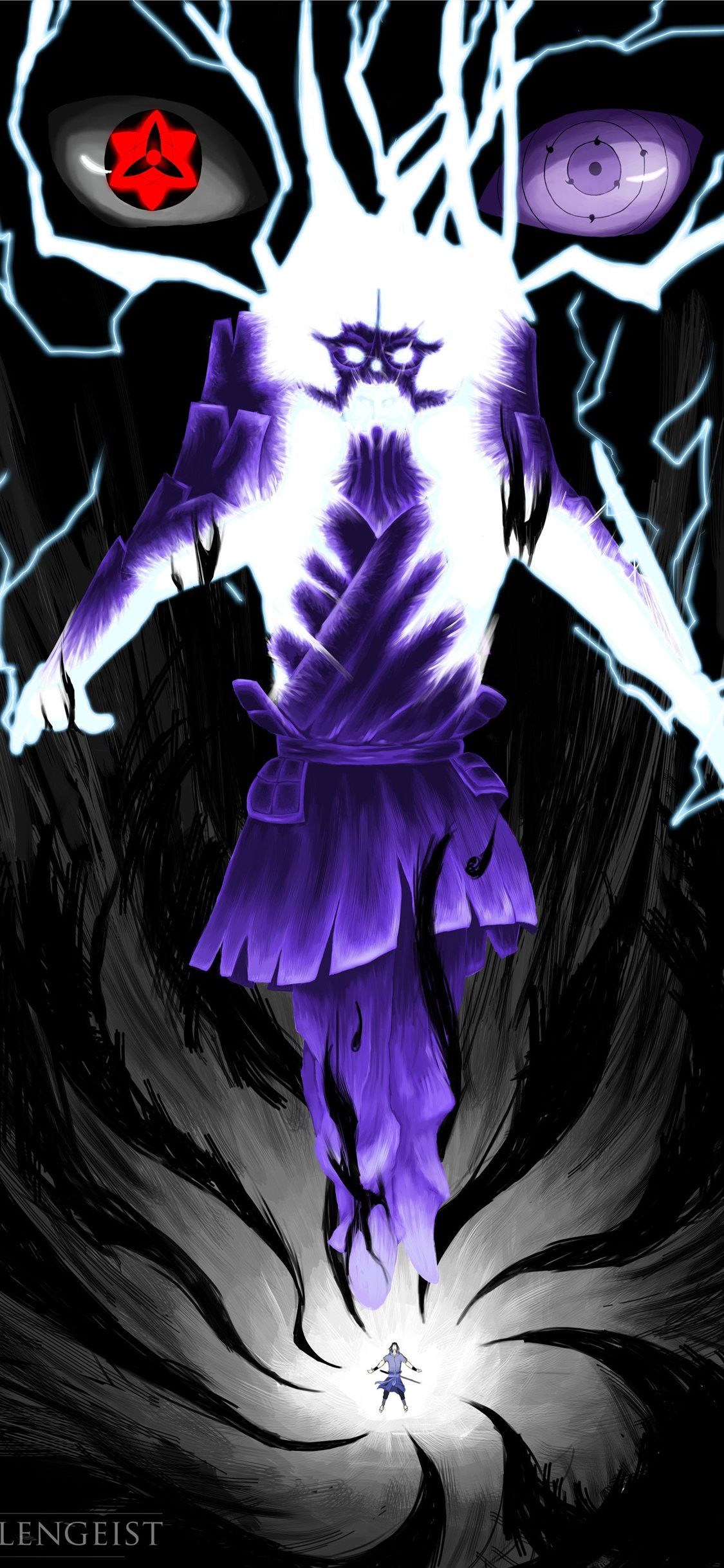 Susanoo By Julie Almoneda On #eternal Atake #trends. Naruto And Sasuke Wallpaper, Anime Naruto, Sasuke Uchiha Sharingan