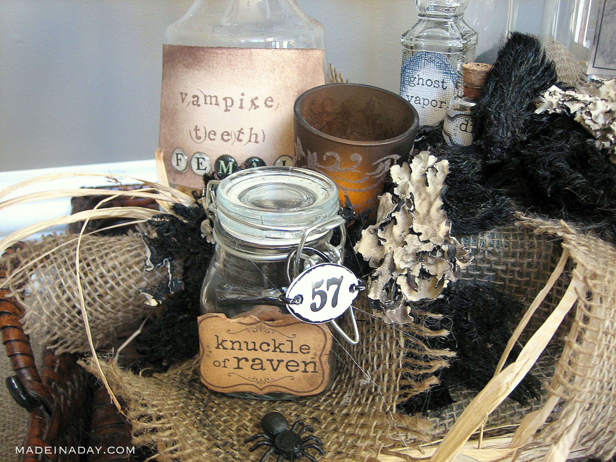 Deadly Witches Brew Pick Your Potion Centerpiece. Made In A Day