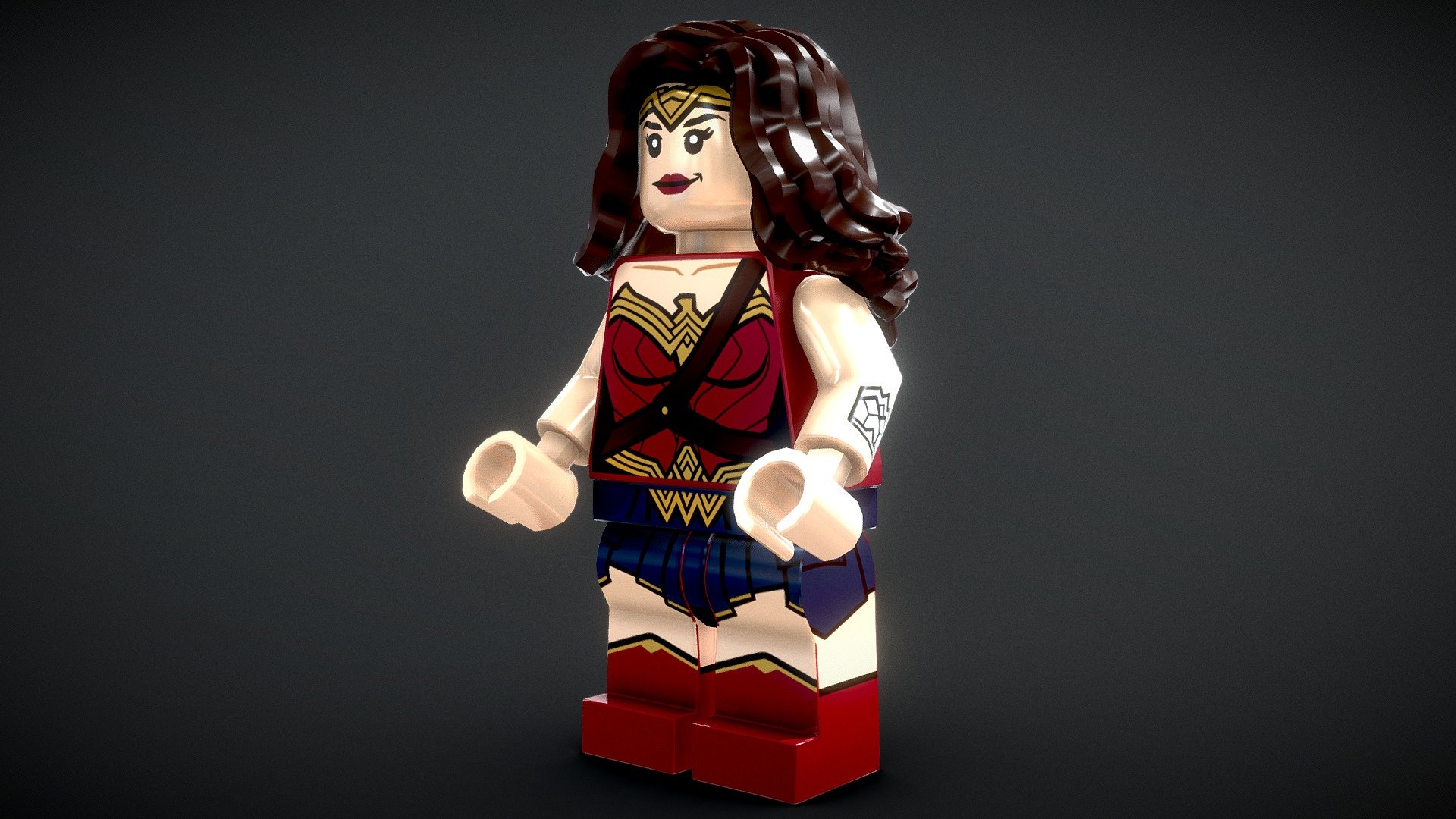 LEGO Woman Royalty Free 3D model by Vincent Yanez [54b5497]
