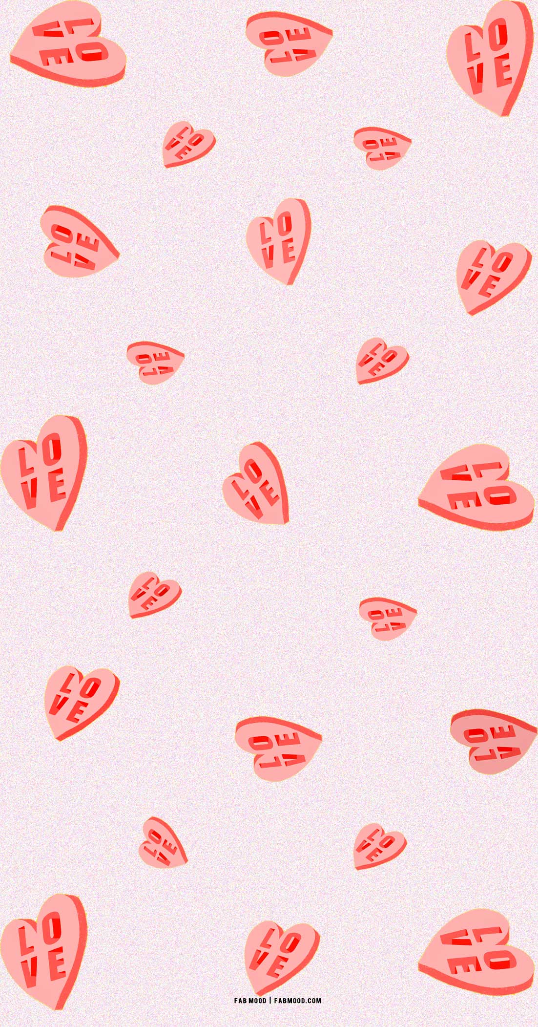 Candy Heart Love YOU Valentine's Day Wallpaper