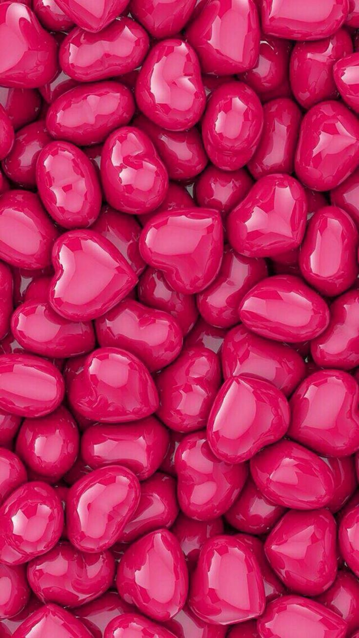 Candy Hearts. Pink wallpaper, Heart wallpaper, Trendy wallpaper