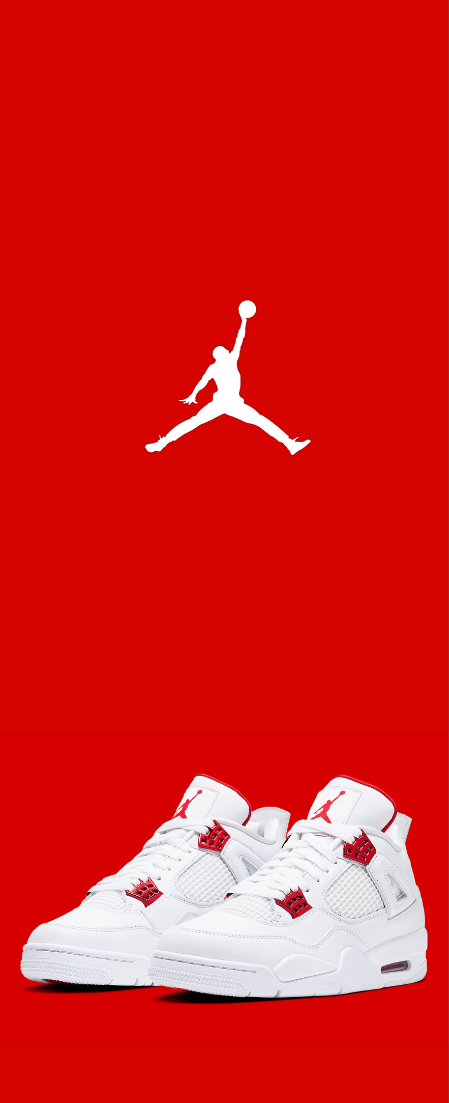Jordan 4 métallic red. Jordan 4 metallic red, Jordan logo wallpaper, Shoes wallpaper