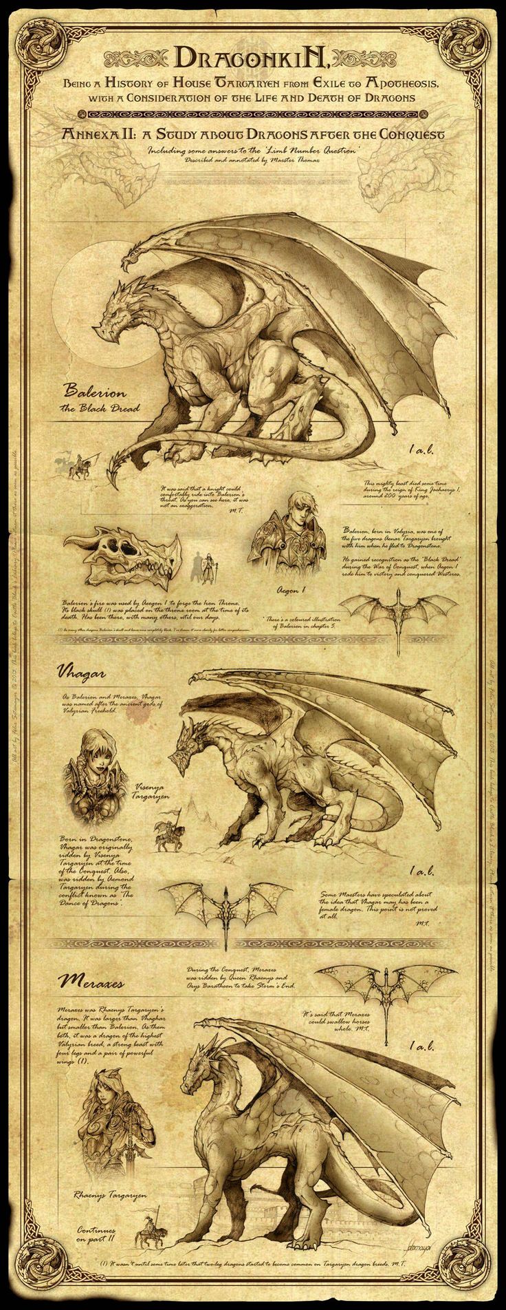 Balerion, Meraxes and Vhagar Of Thrones Dragons. Game of thrones dragons, Fantasy, Fantasy dragon
