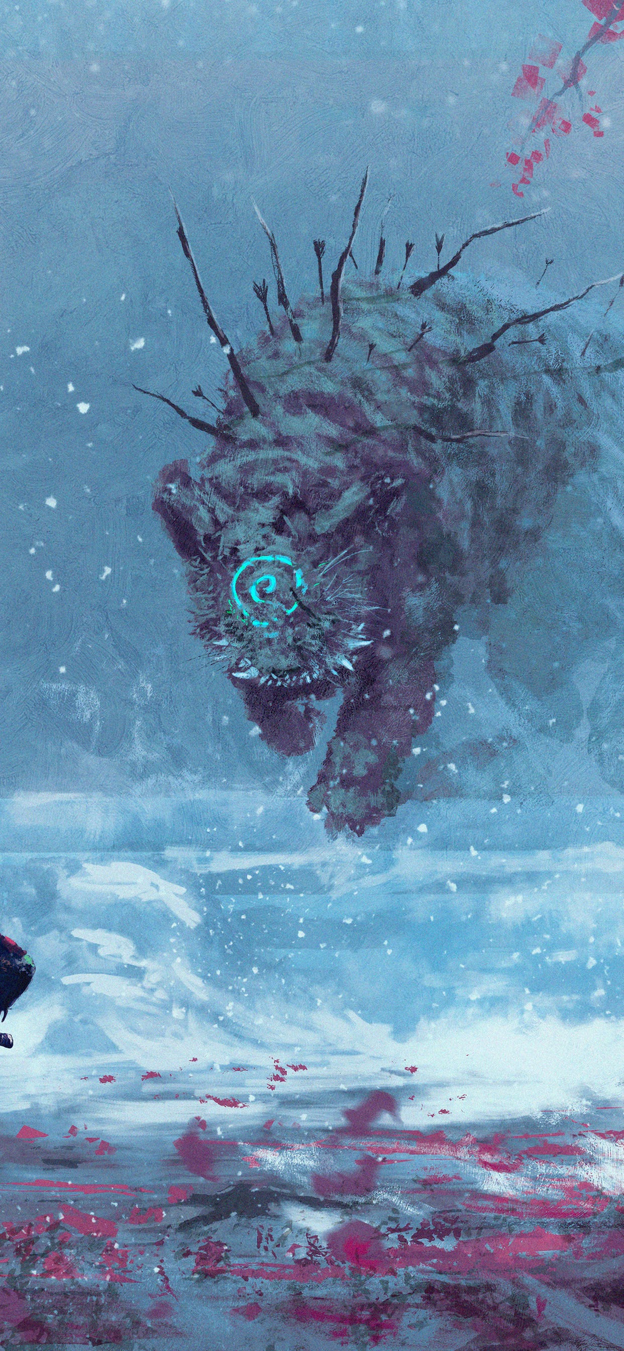 Fantasy Warrior Samurai 4K Wallpaper