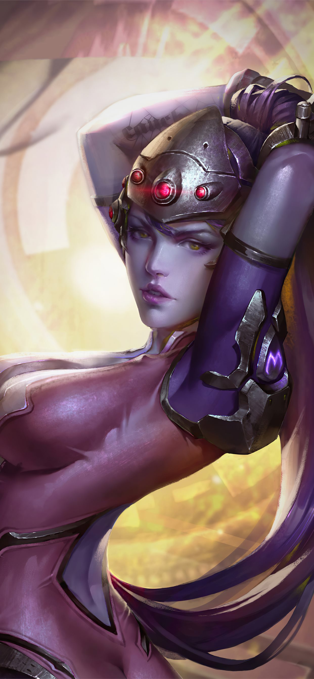 widowmaker overwatch fantasy art 4k iPhone X Wallpaper Free Download