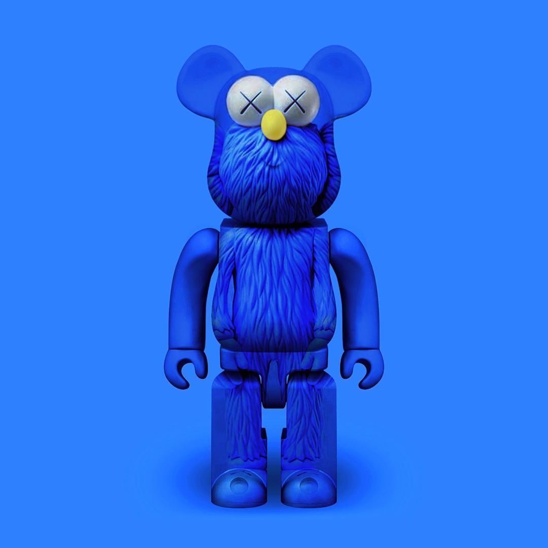 BBB on Instagram: “#kaws #kawsbffblue #bearbrick #custombearbrick #blankbearbrick #arttoy #secretbase #kawsbff #bbb #blu. Brick art, Wallpaper, Vinyl figures toys