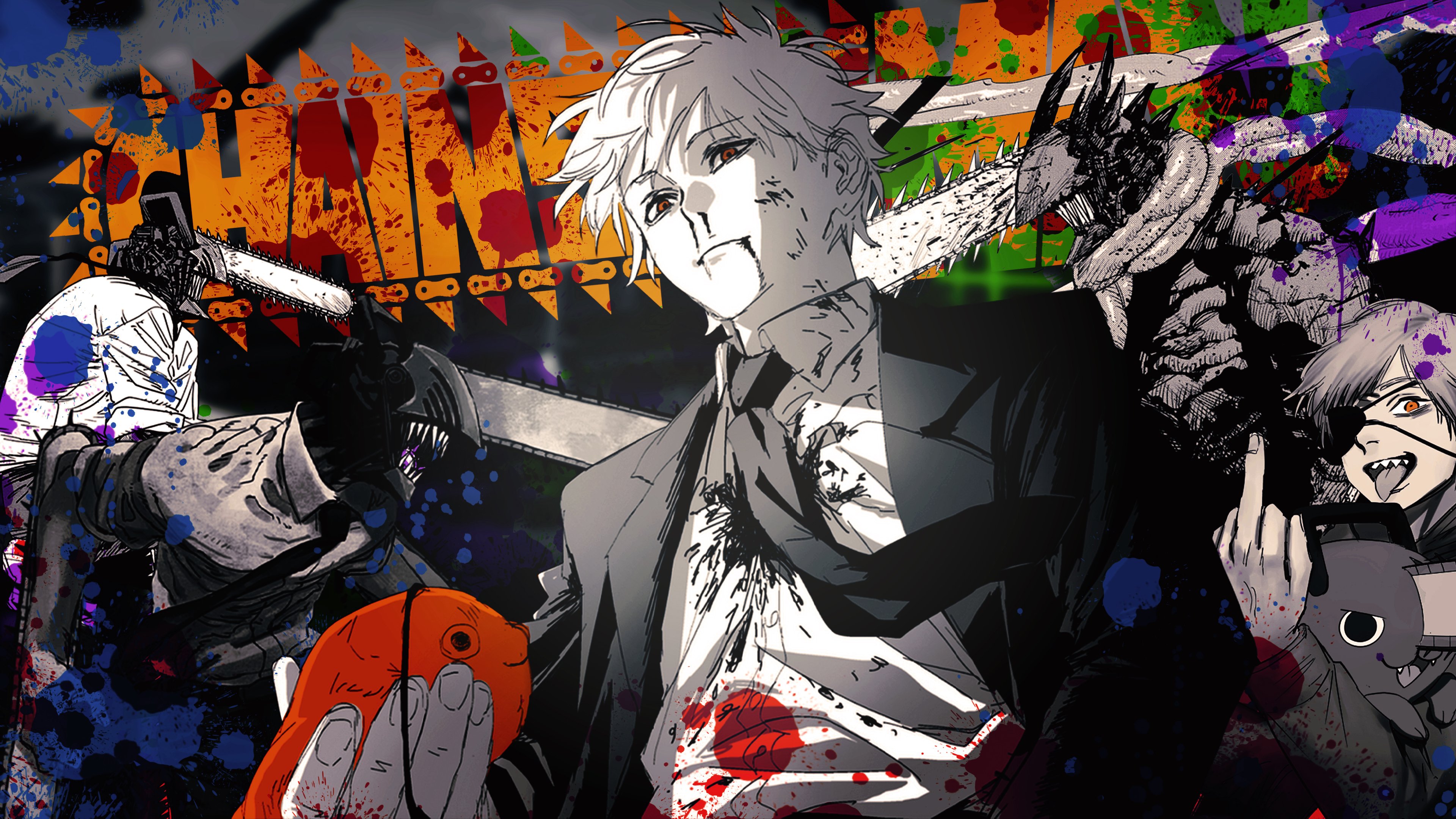 Anime Chainsaw Man HD Wallpaper