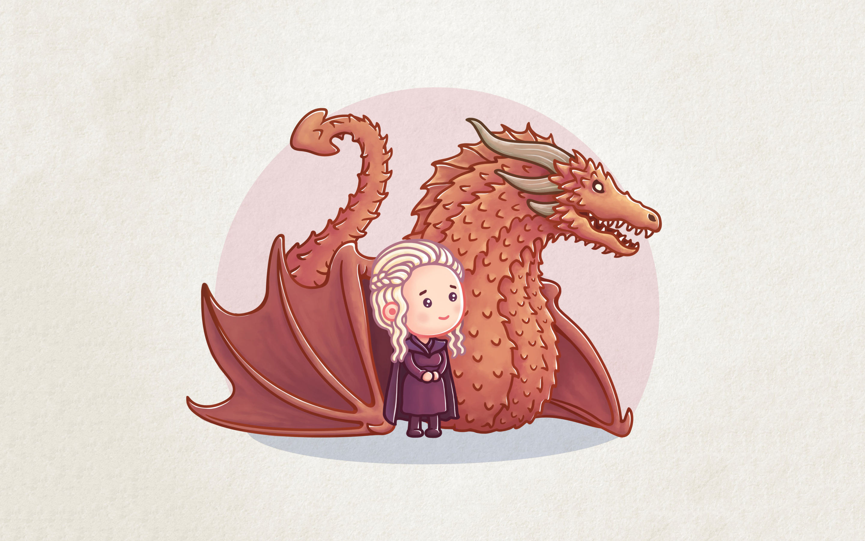 Download dragon, queen, khaleesi, cartoon, artwork, game of thrones, minimal 2880x1800 wallpaper, mac pro retaia, 2880x1800 image, background, 161