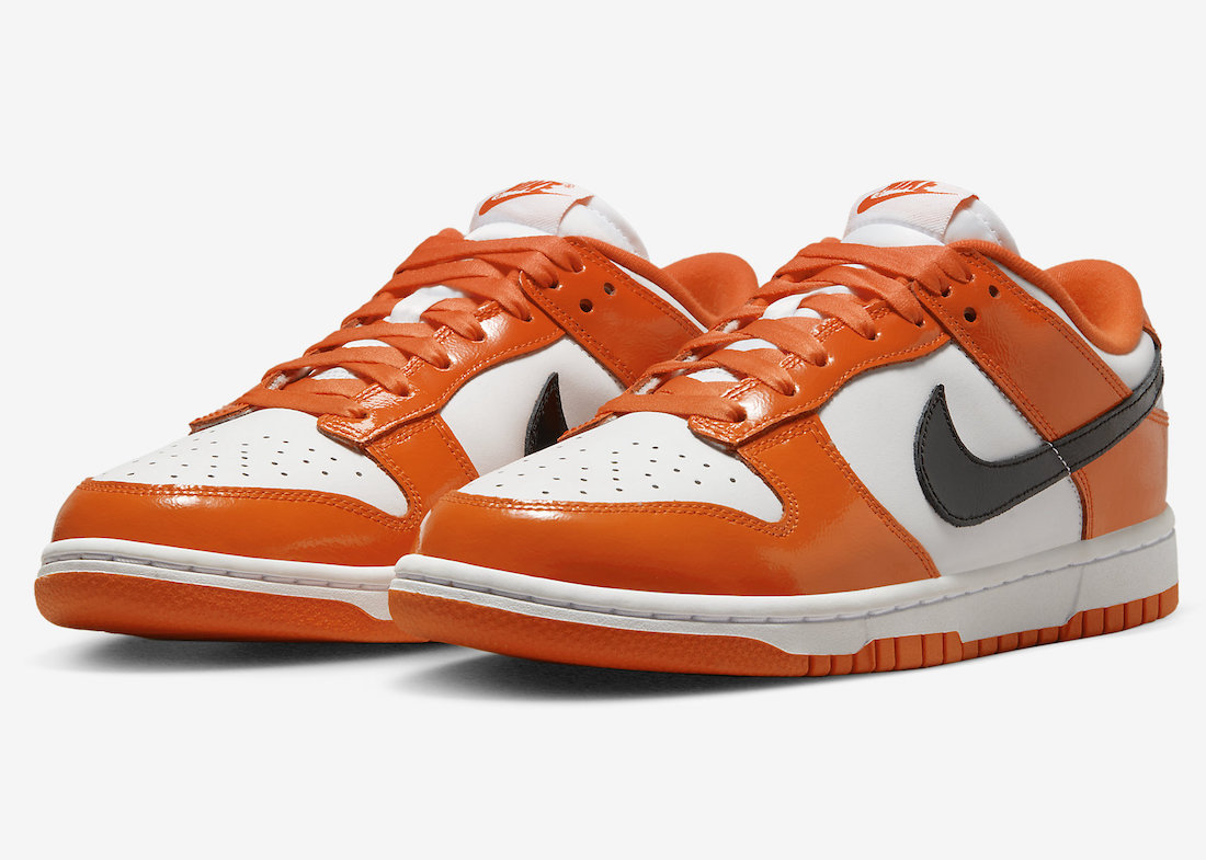StclaircomoShops Air Max Tempo White Navy Dunk Low Patent Halloween easter Details