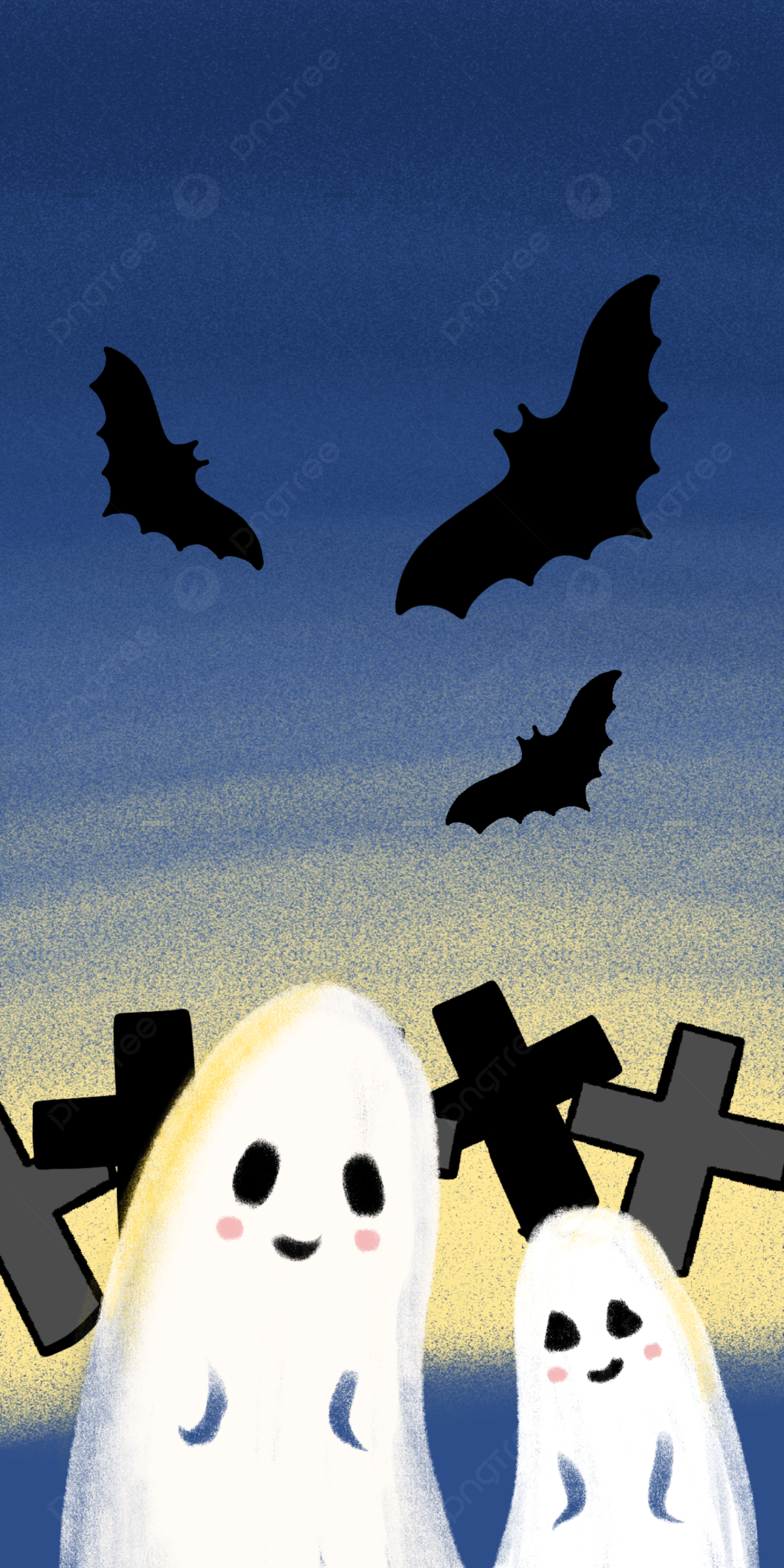 Halloween Cartoon Cute Wallpaper Background, Halloween Wallpaper, Cute Wallpaper, Halloween Background Image for Free Download