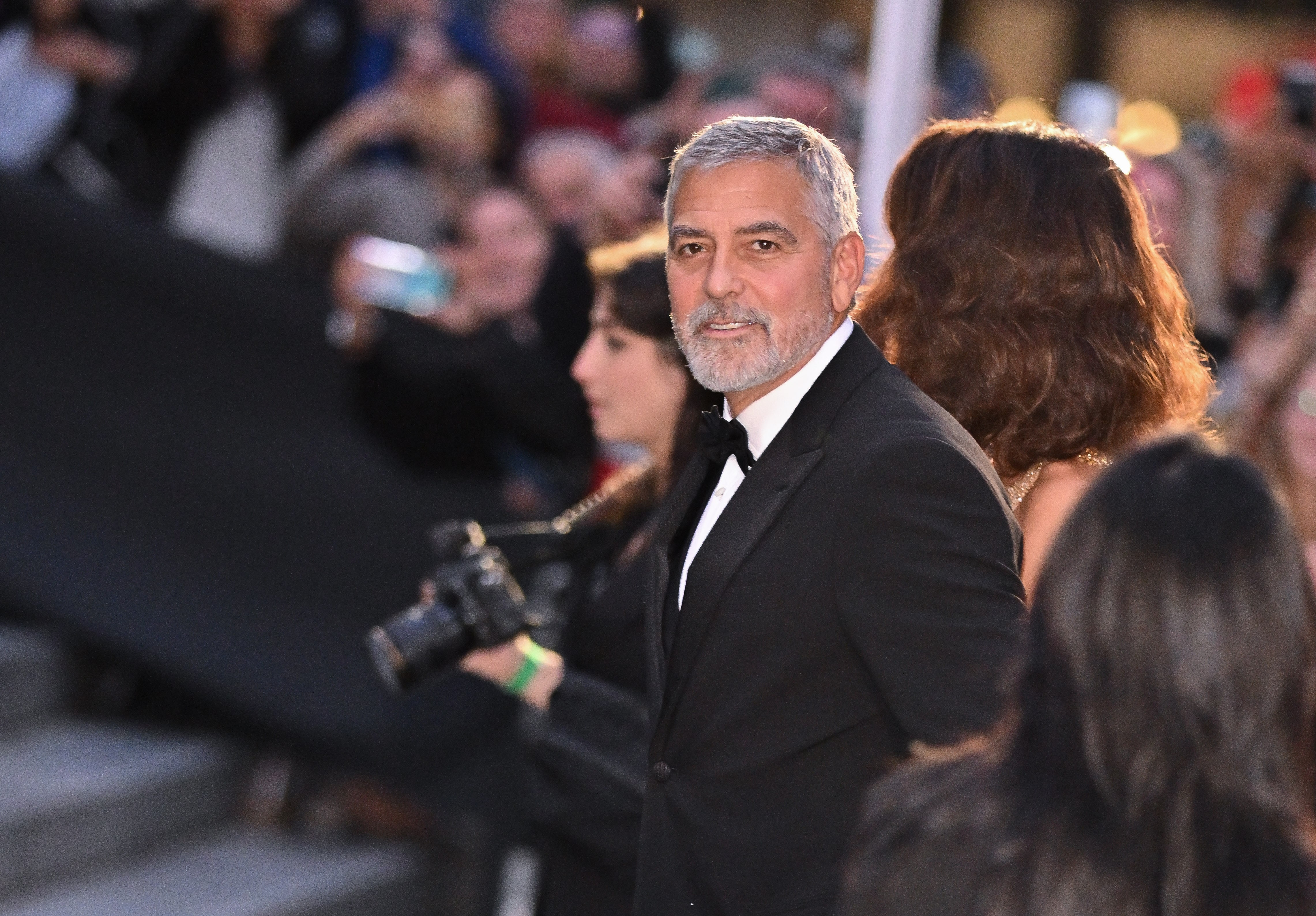 George Clooney Looks Great With Some Gray Stubble, Obviously