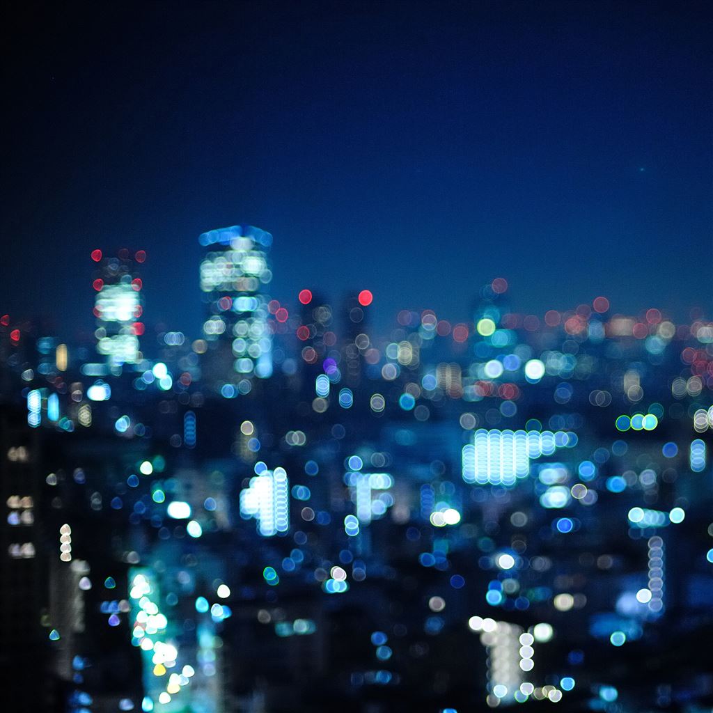 Tokyo Japan bokeh city iPad Air Wallpaper Free Download