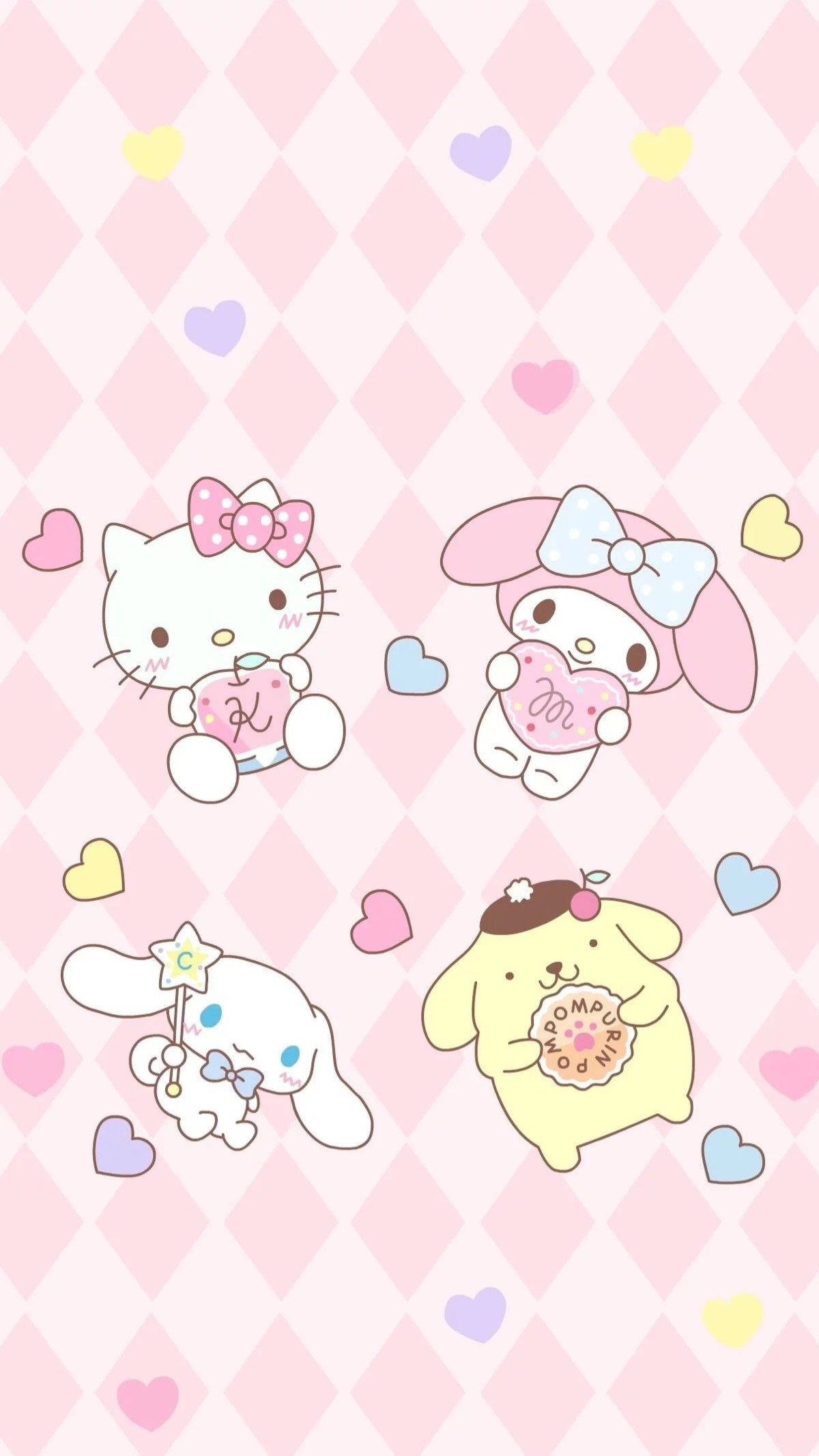 Download Sanrio Hello Kitty Pompompurin Kawaii Wallpaper