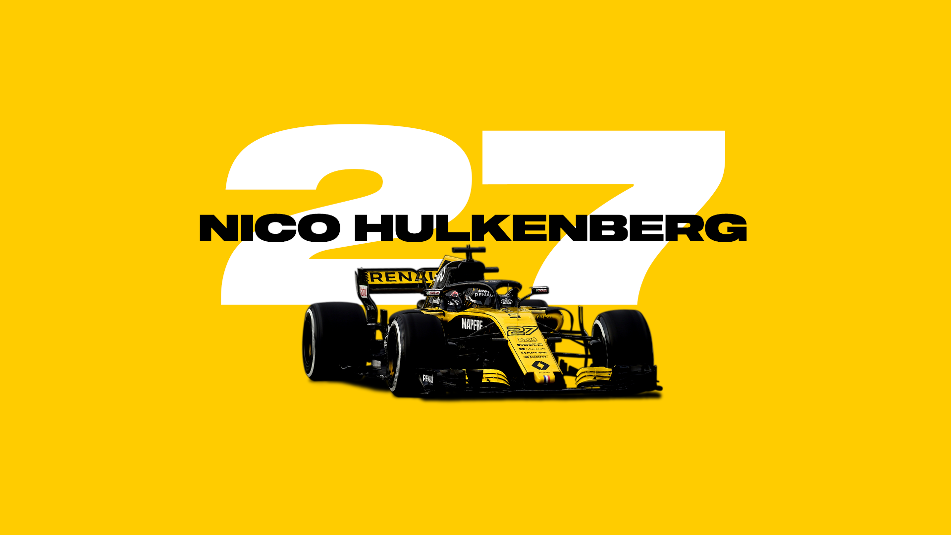 Nico Hulkenberg Wallpaper Yellow