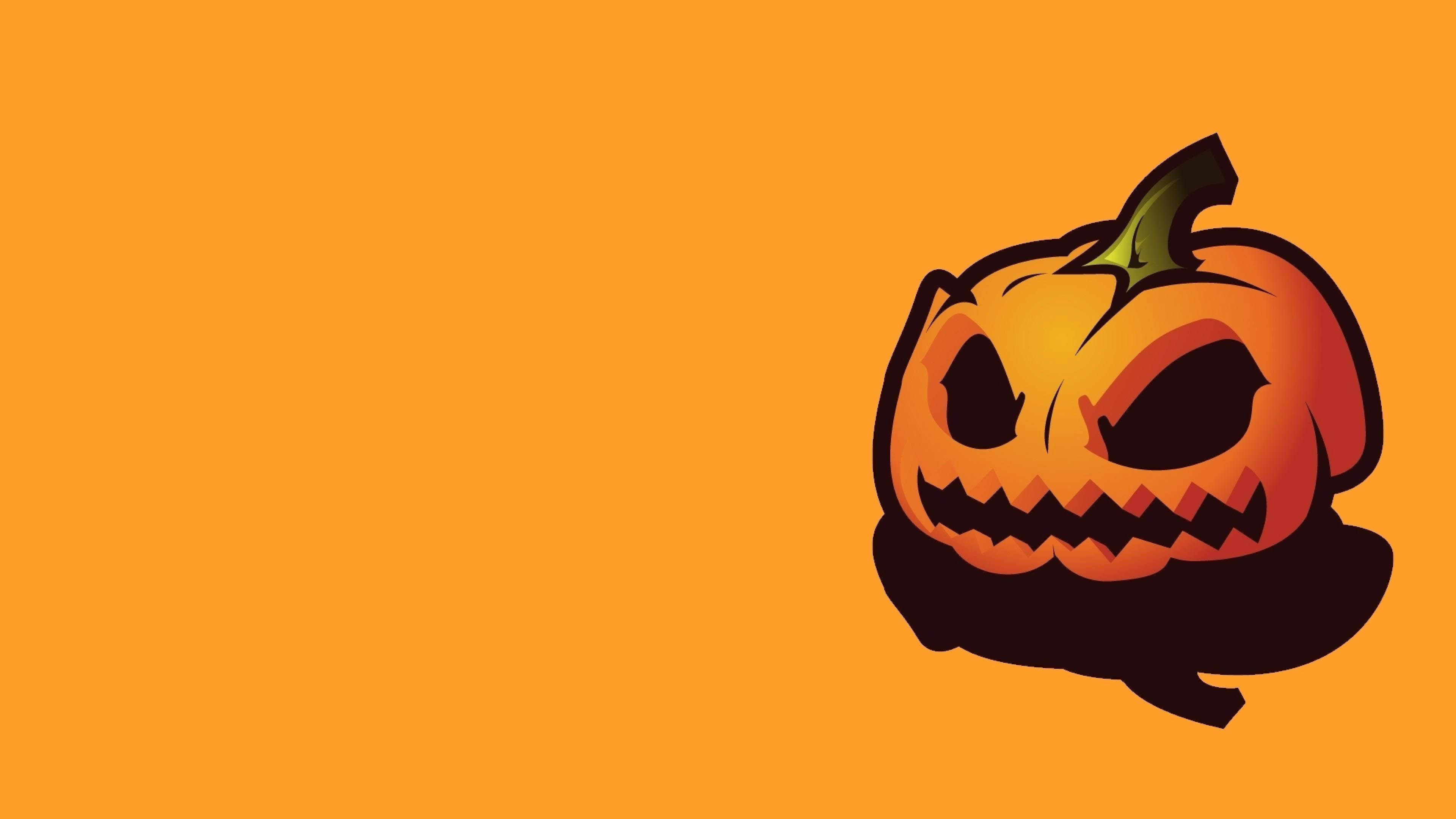 Download Cute Halloween Pumpkin Art Wallpaper