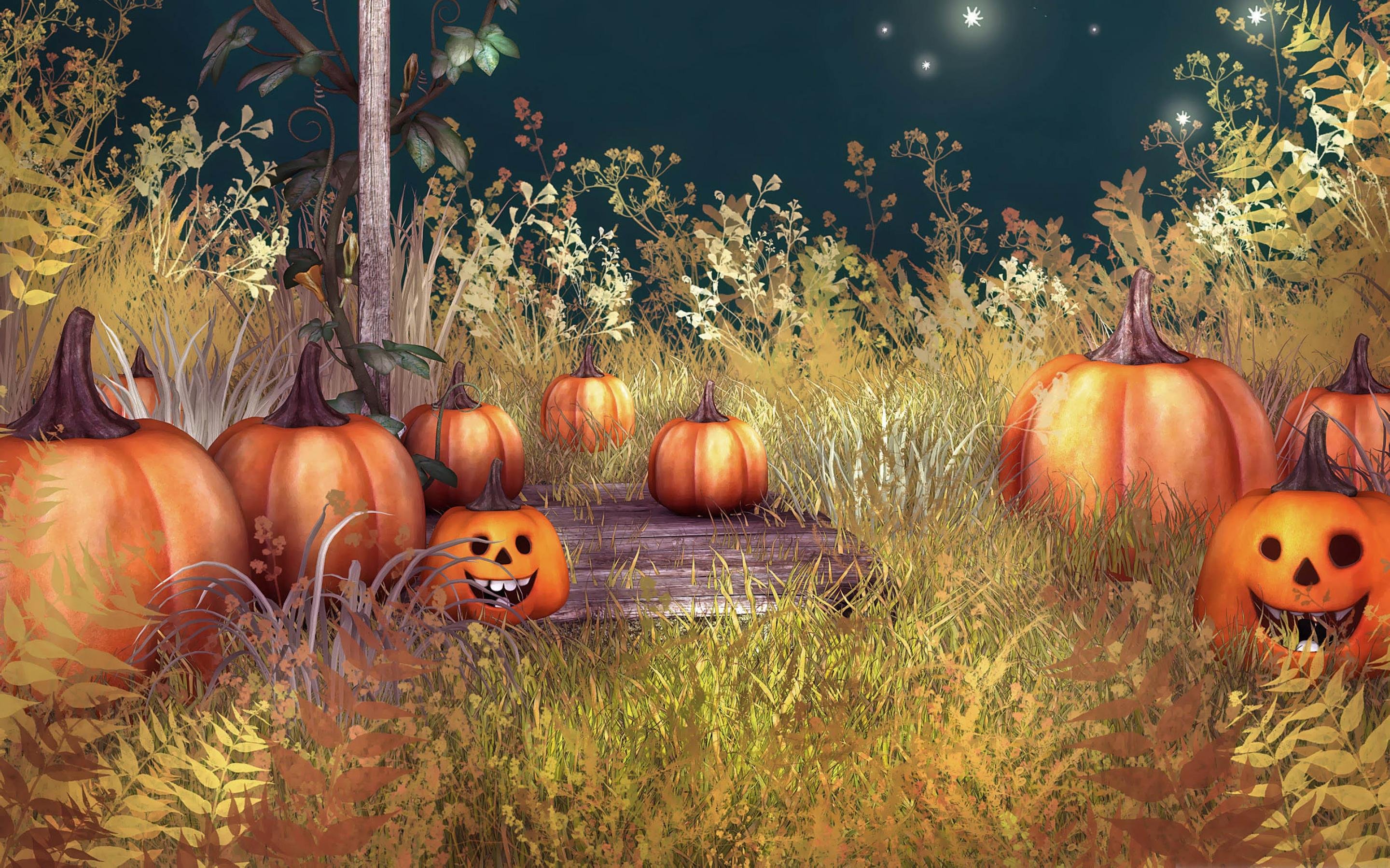calabazas, Halloween Wallpaper HD / Desktop and Mobile Background