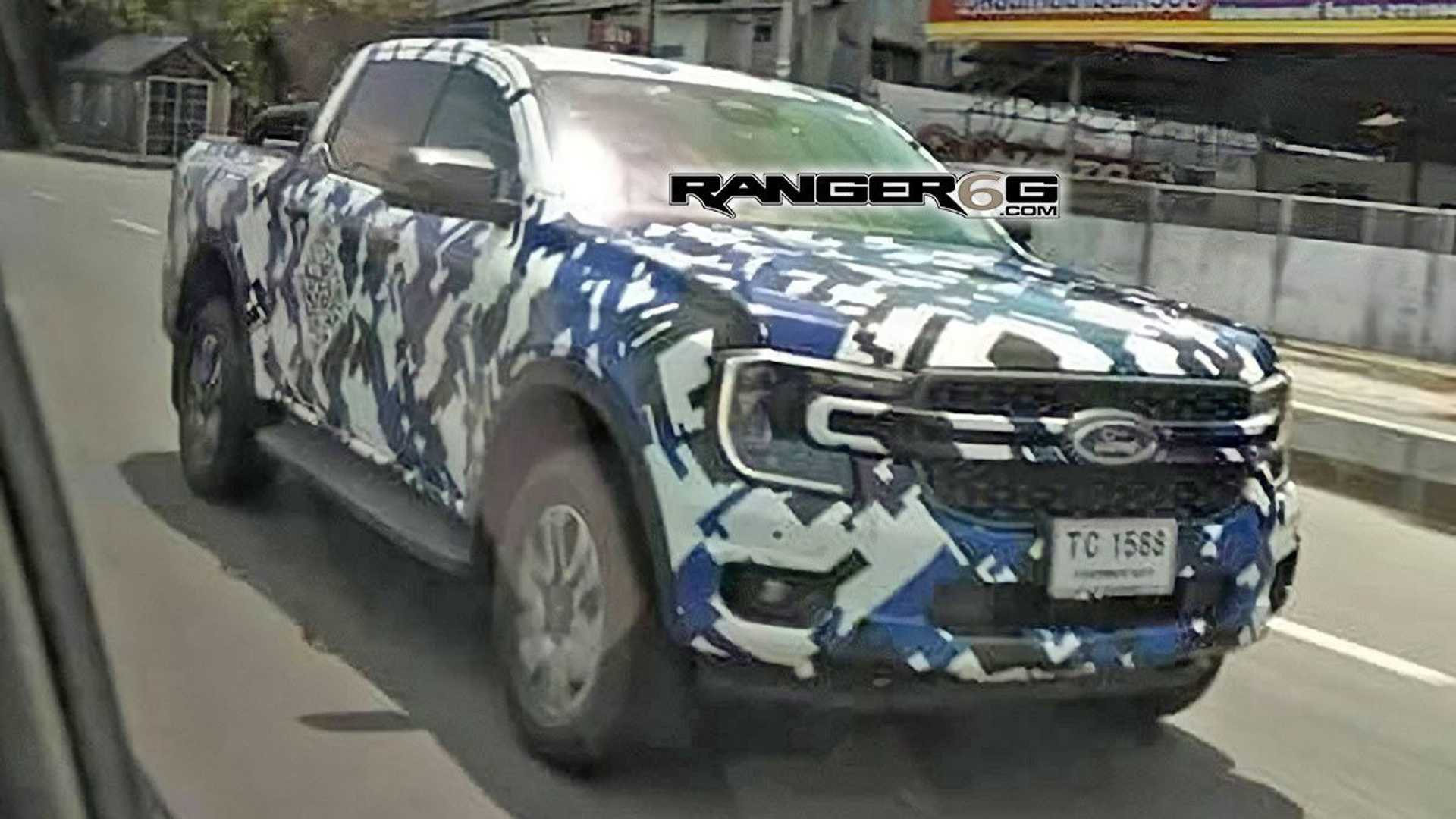 Global Ford Ranger Spy Shot Reveals Maverick Like Front End Styling