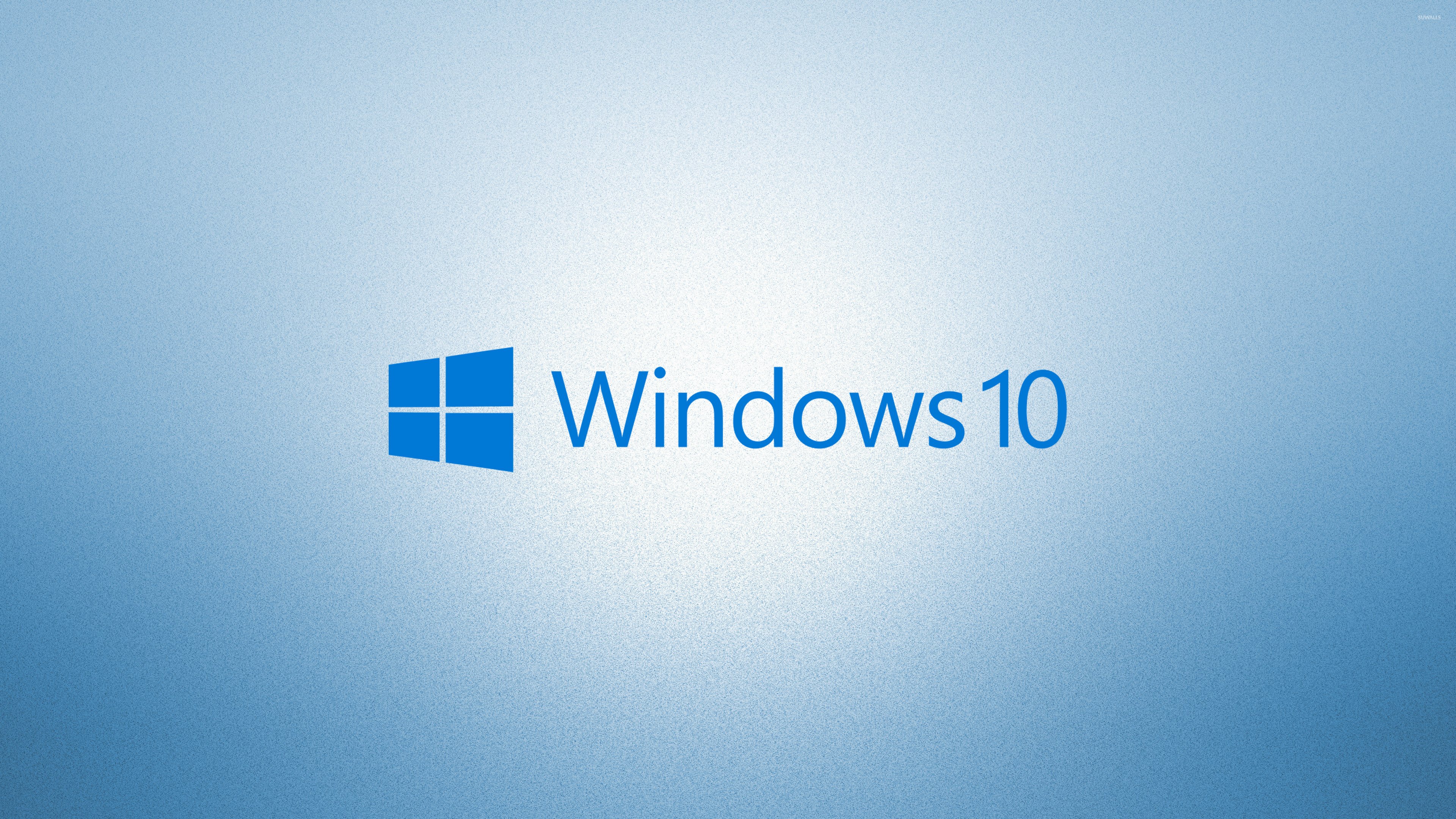 Windows 10 blue text logoon light blue wallpaper wallpaper