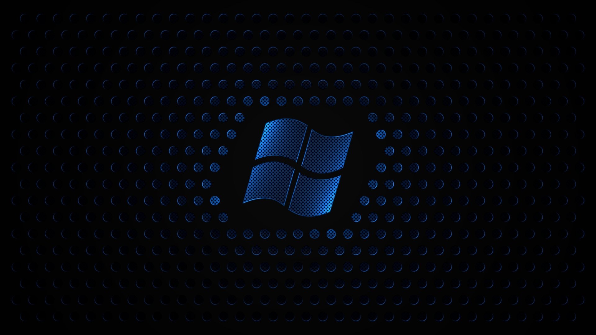 Blue Windows Sign With Black Background HD S HD wallpaper