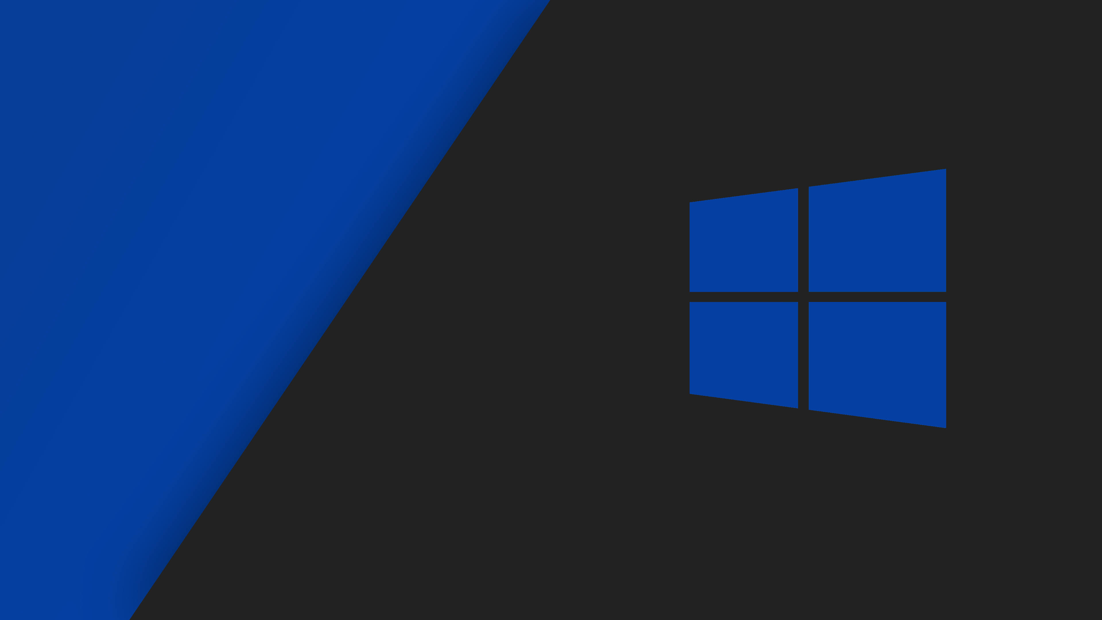 Download Blue And Black Windows 10 Logo Wallpaper
