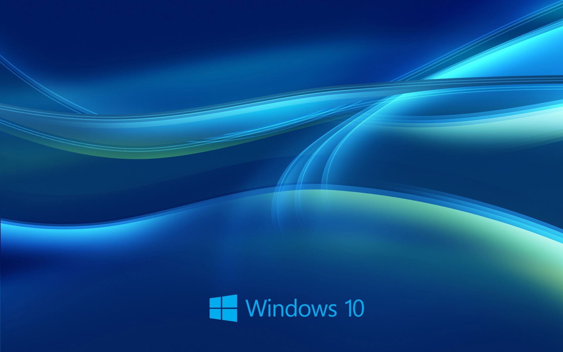 Wallpaper Windows 10 System, Abstract Blue Background • Wallpaper For You
