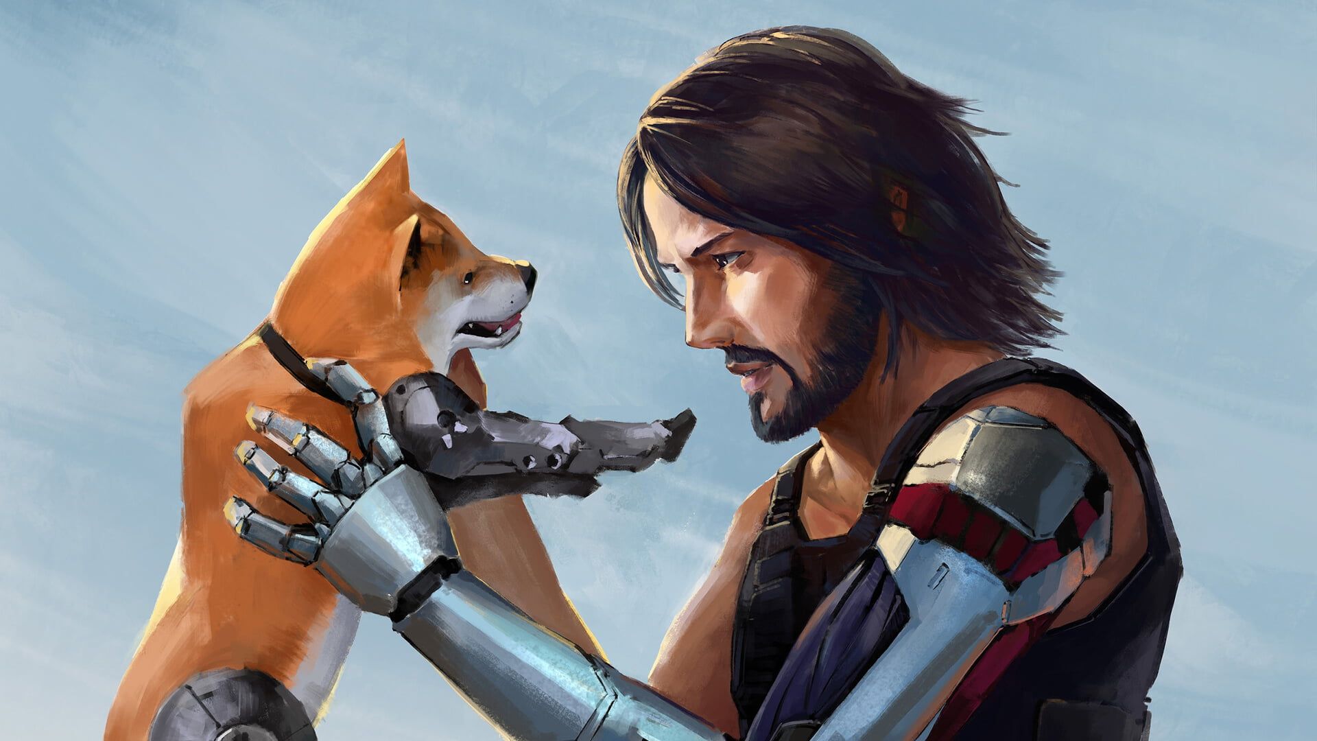 Video Game Cyberpunk 2077 #Cyberpunk #Dog Keanu Reeves #Puppy P # wallpaper #hdwallpaper #desktop. Cyberpunk Keanu reeves, Cyberpunk