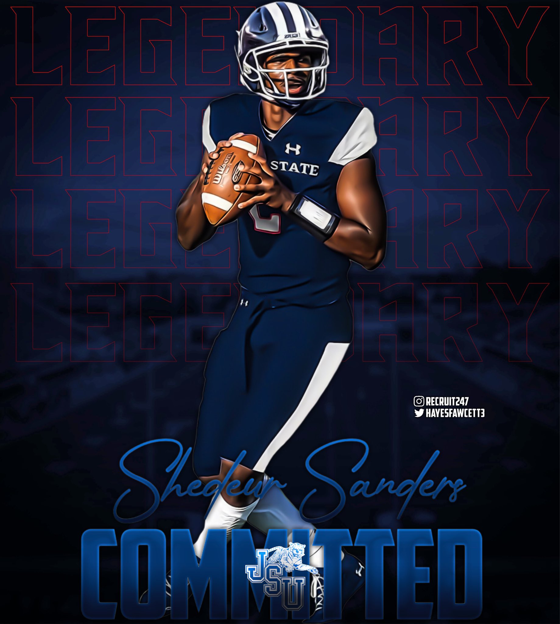 Deion Sanders' son commits to play for Jackson State University