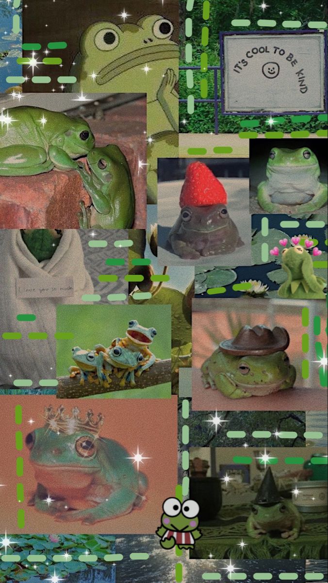 Found on google, a cute wallpaper for y'all frog lovers