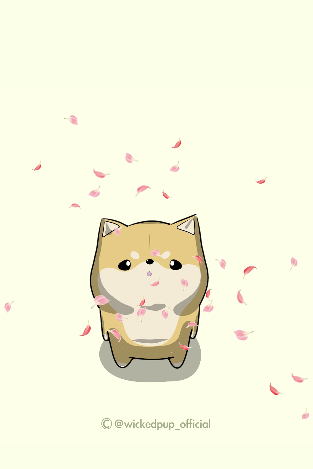 Kawaii Shiba Inu Japanese Cute Dog 2D Animation Cartoon Character Illustration Drawing Wal. Animated cartoon characters, Animated cartoons, Character illustration