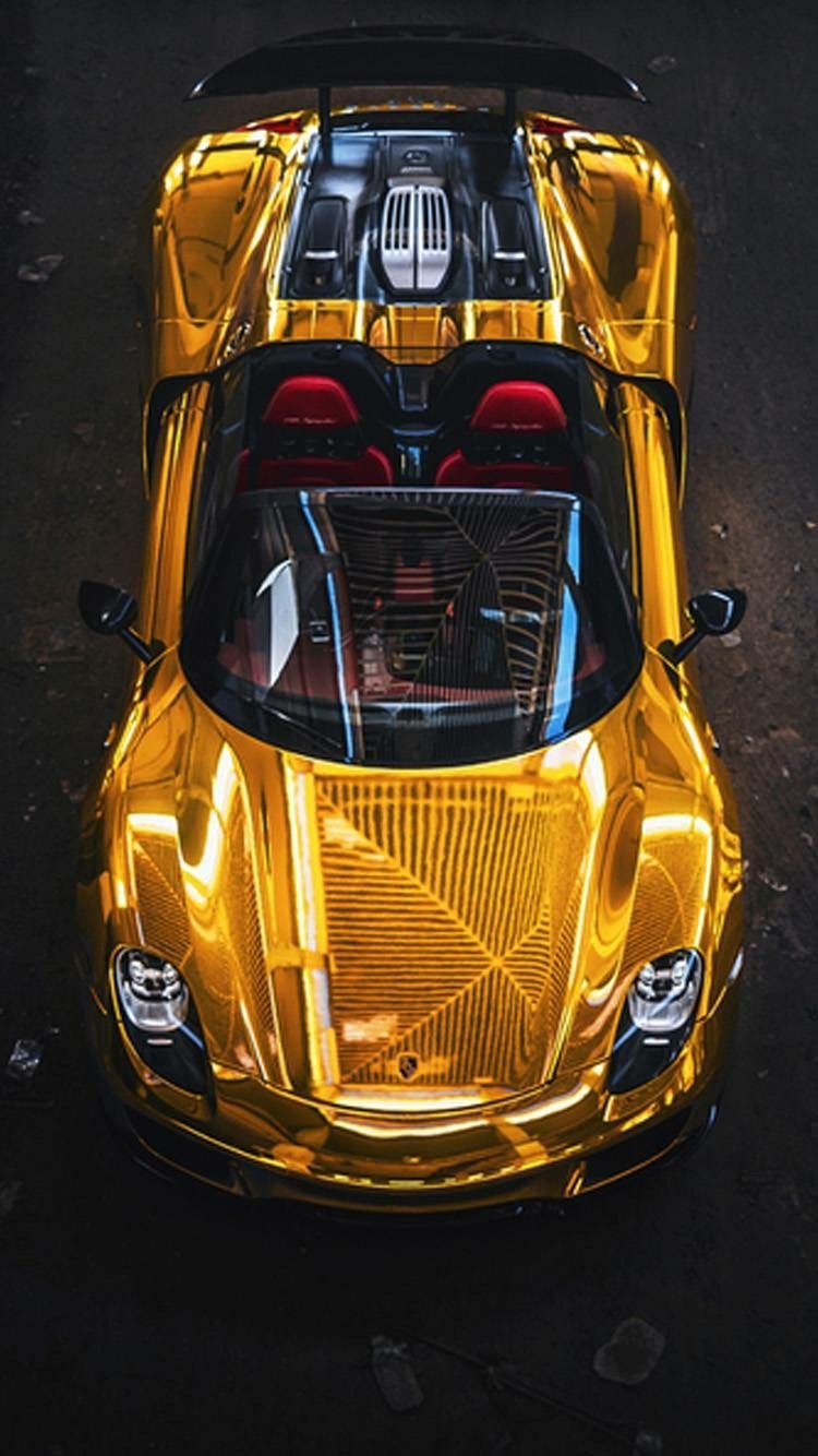 Gold Cool Cars Wallpaper