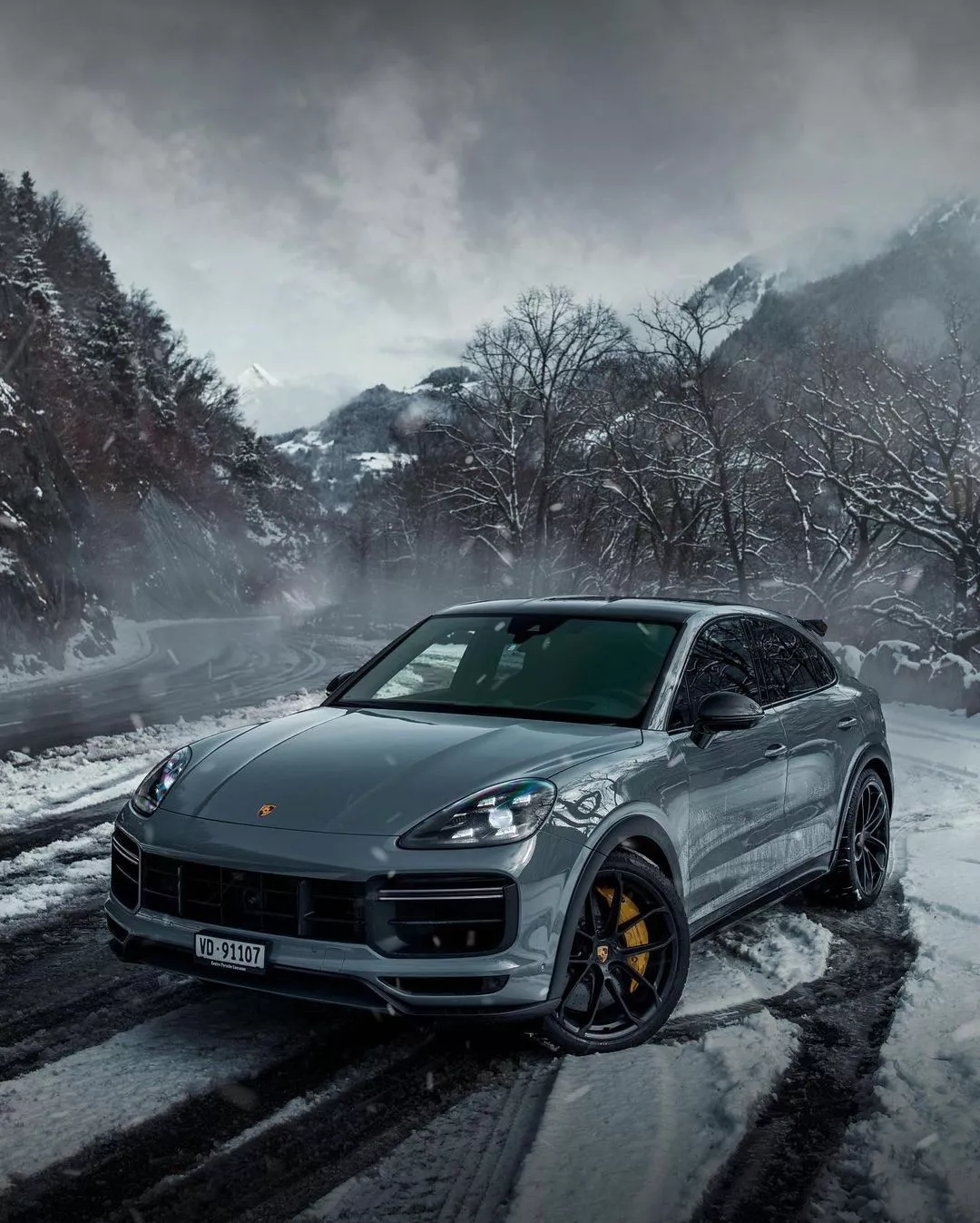 Porsche Cayenne Collective picture of the #Cayenne Turbo GT in Arctic Grey